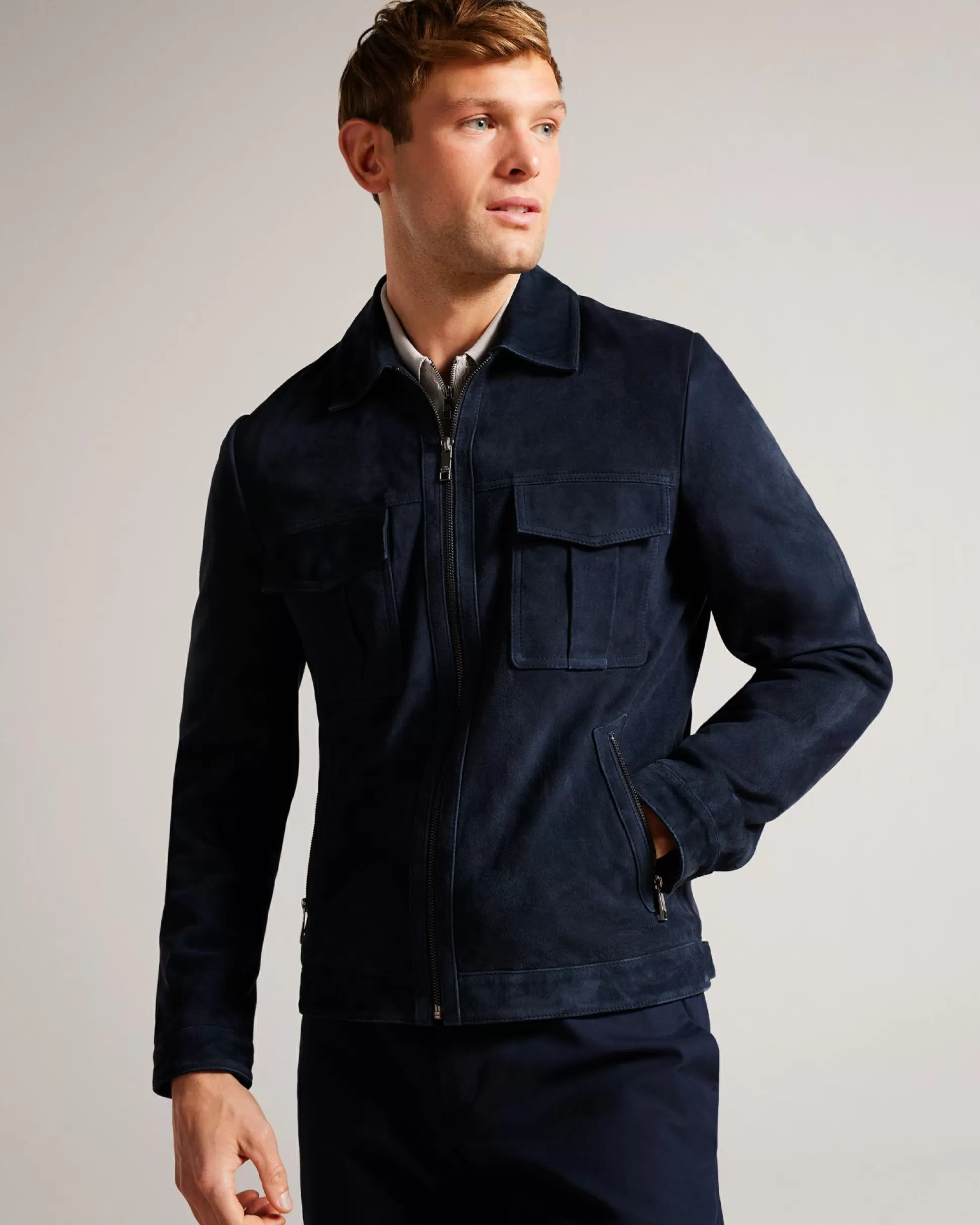 Coats & Jackets^Ted Baker Amped Navy