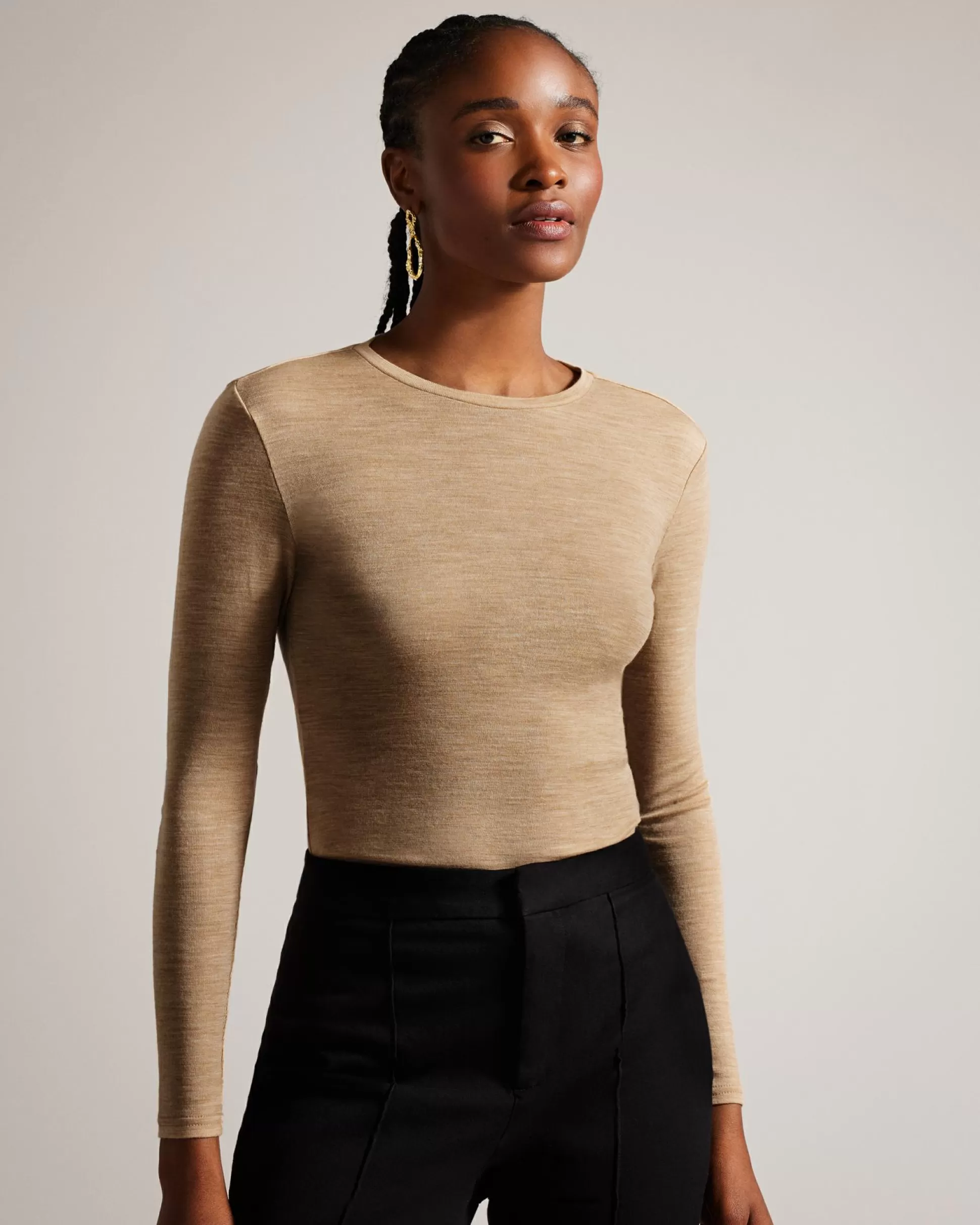 T-Shirts & Vests | Tops & Blouses^Ted Baker Ashlinn Camel