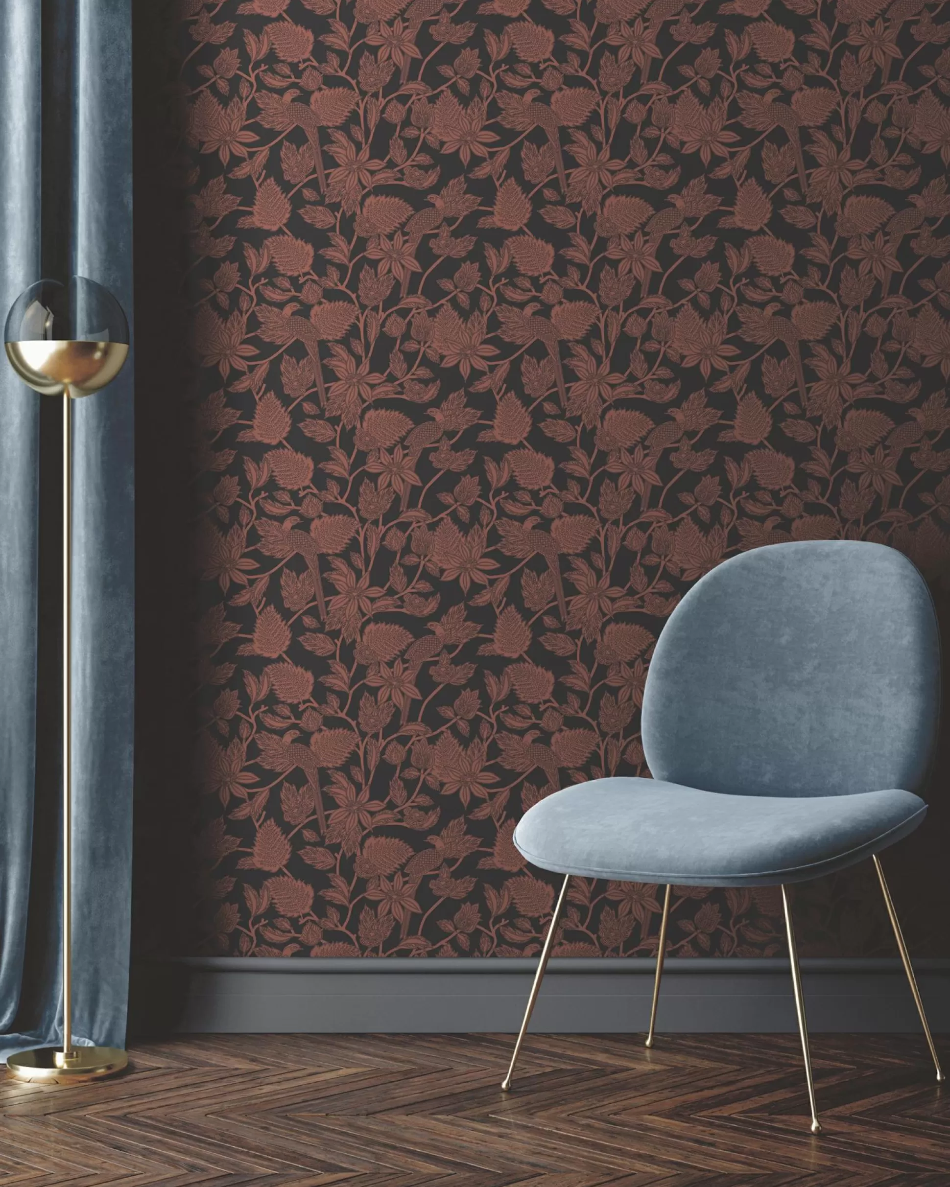 Wallpaper^Ted Baker Avvii Dark Orange