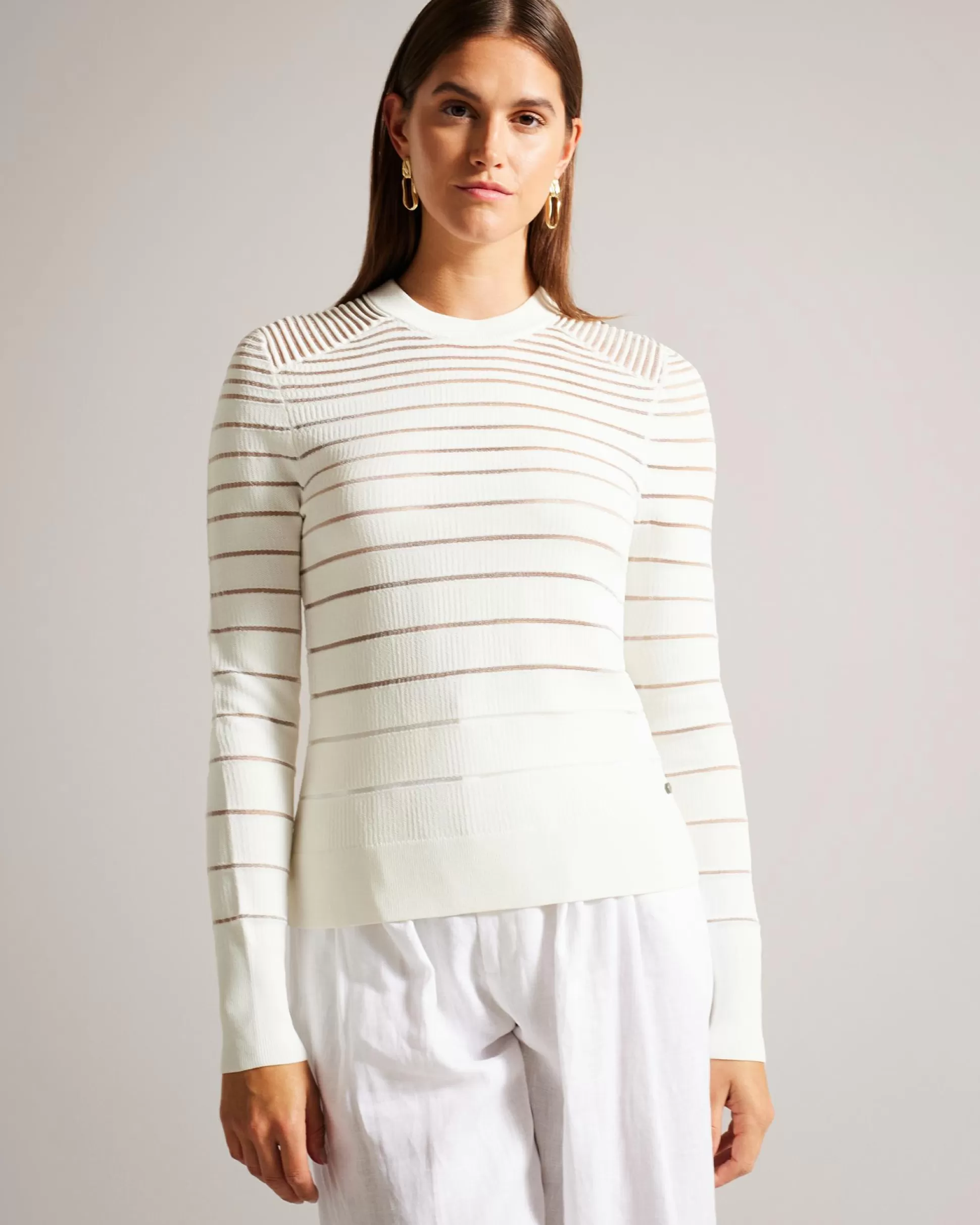 Jumpers & Cardigans^Ted Baker Beccar White