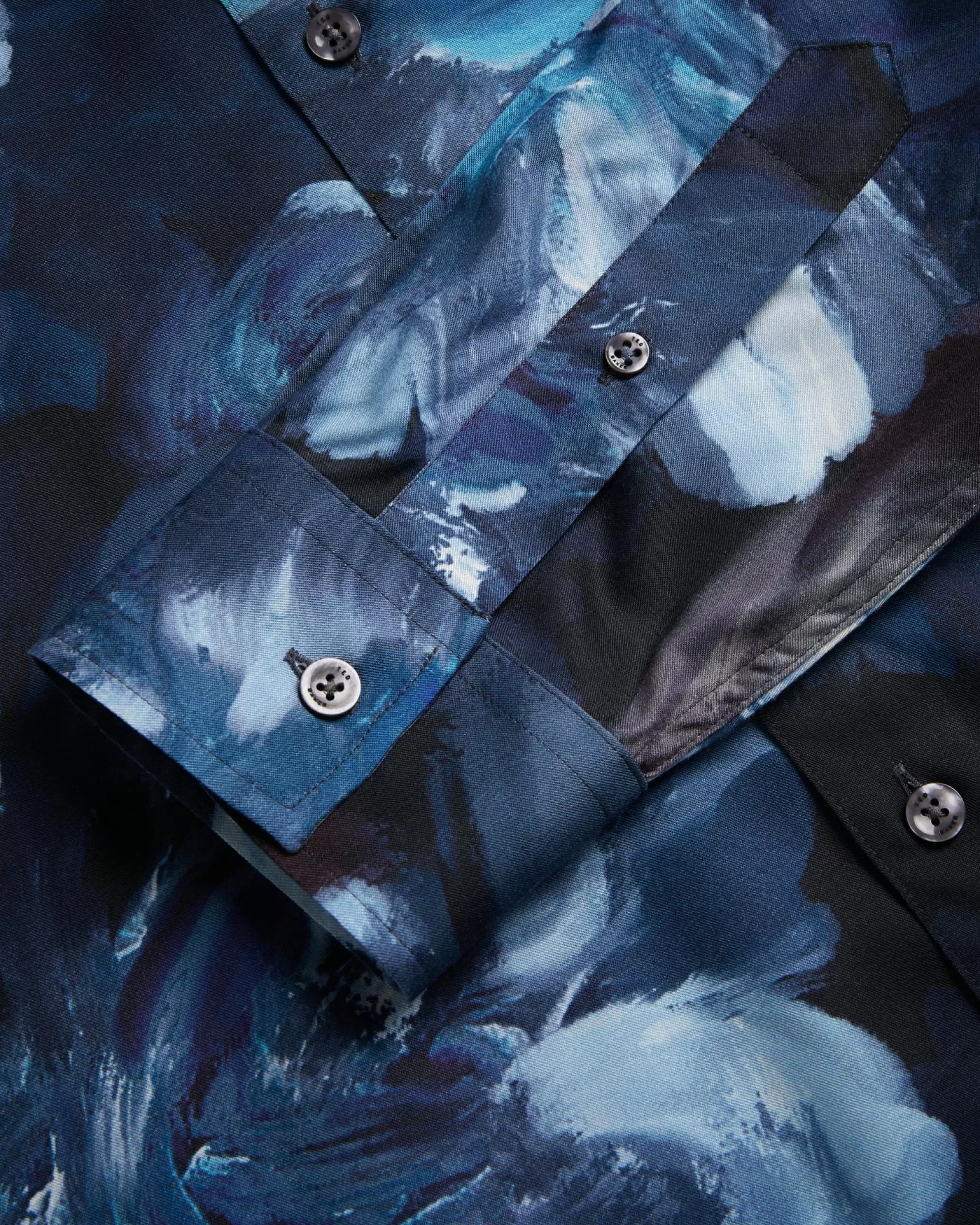 Shirts^Ted Baker Bitonto Teal-Blue