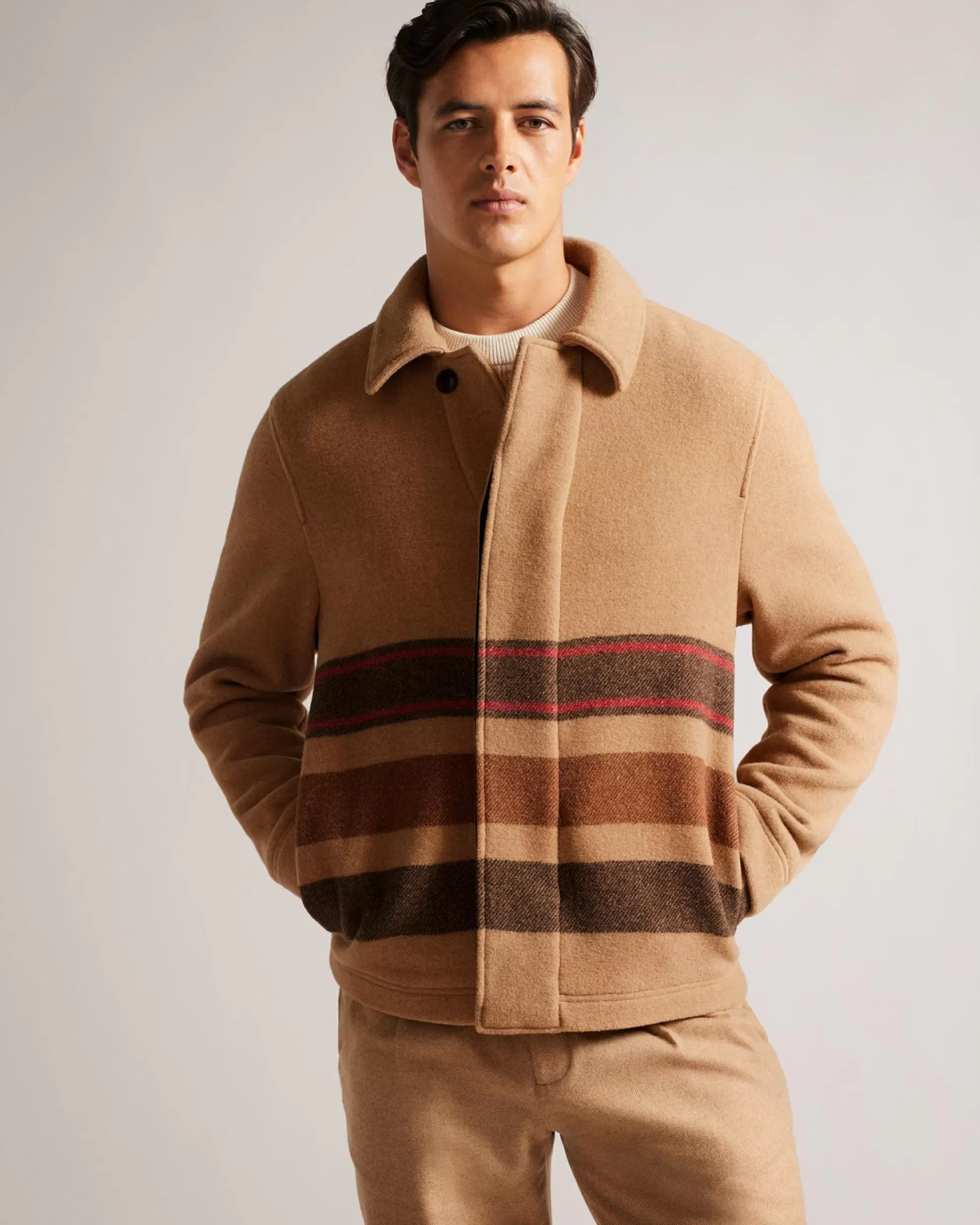 Coats & Jackets^Ted Baker Carlby Camel