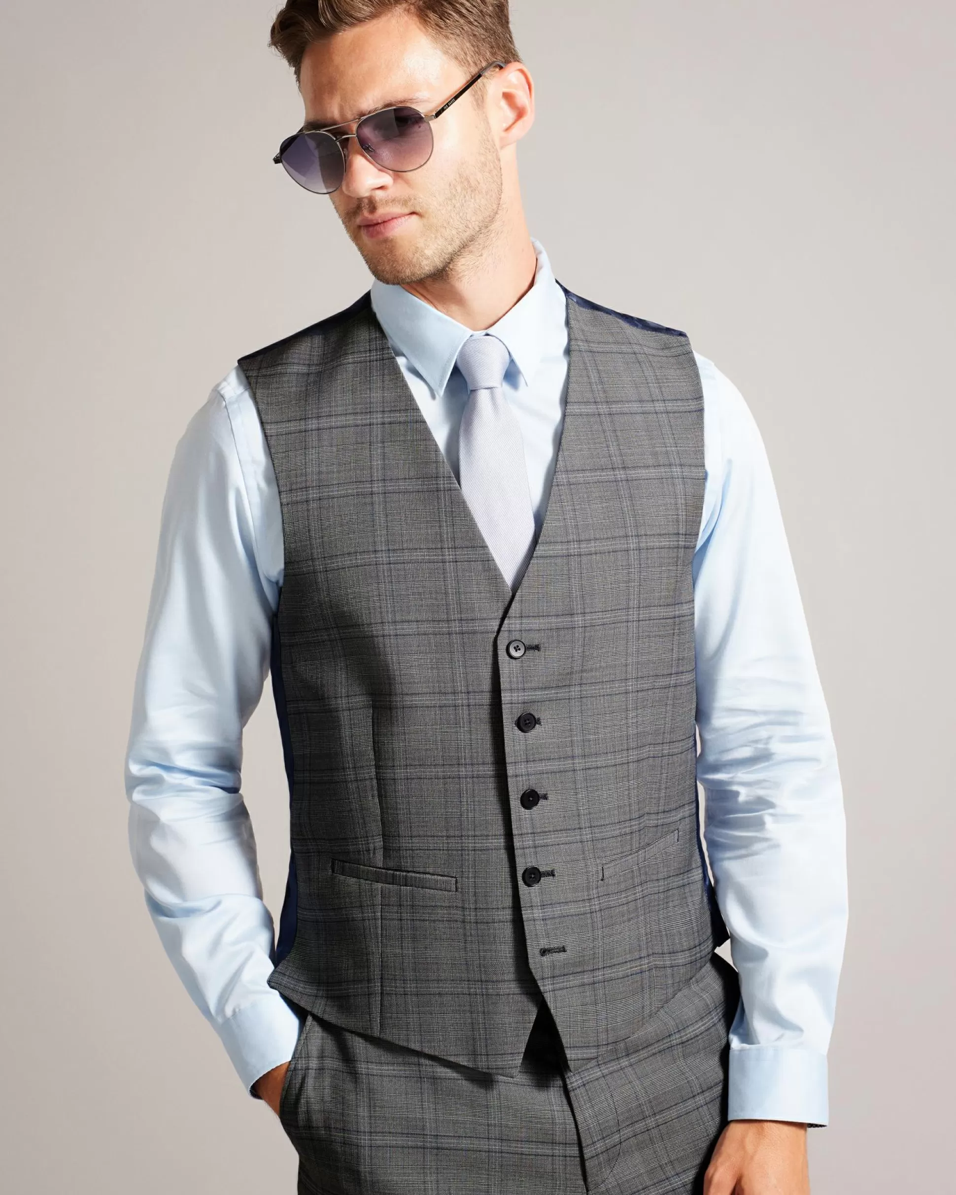 Suits^Ted Baker Culborw Grey