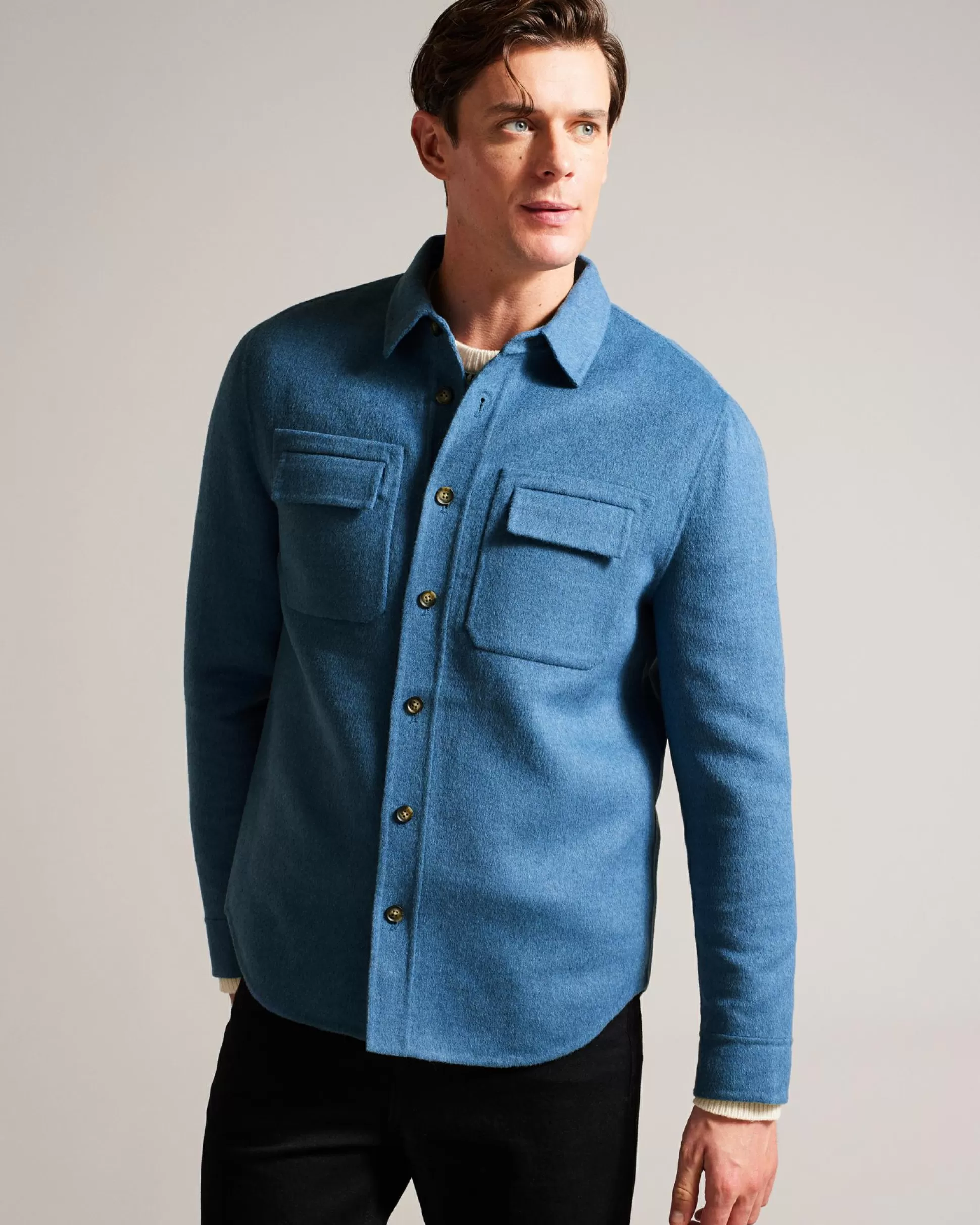 Coats & Jackets | Shirts^Ted Baker Dalch Medium Blue