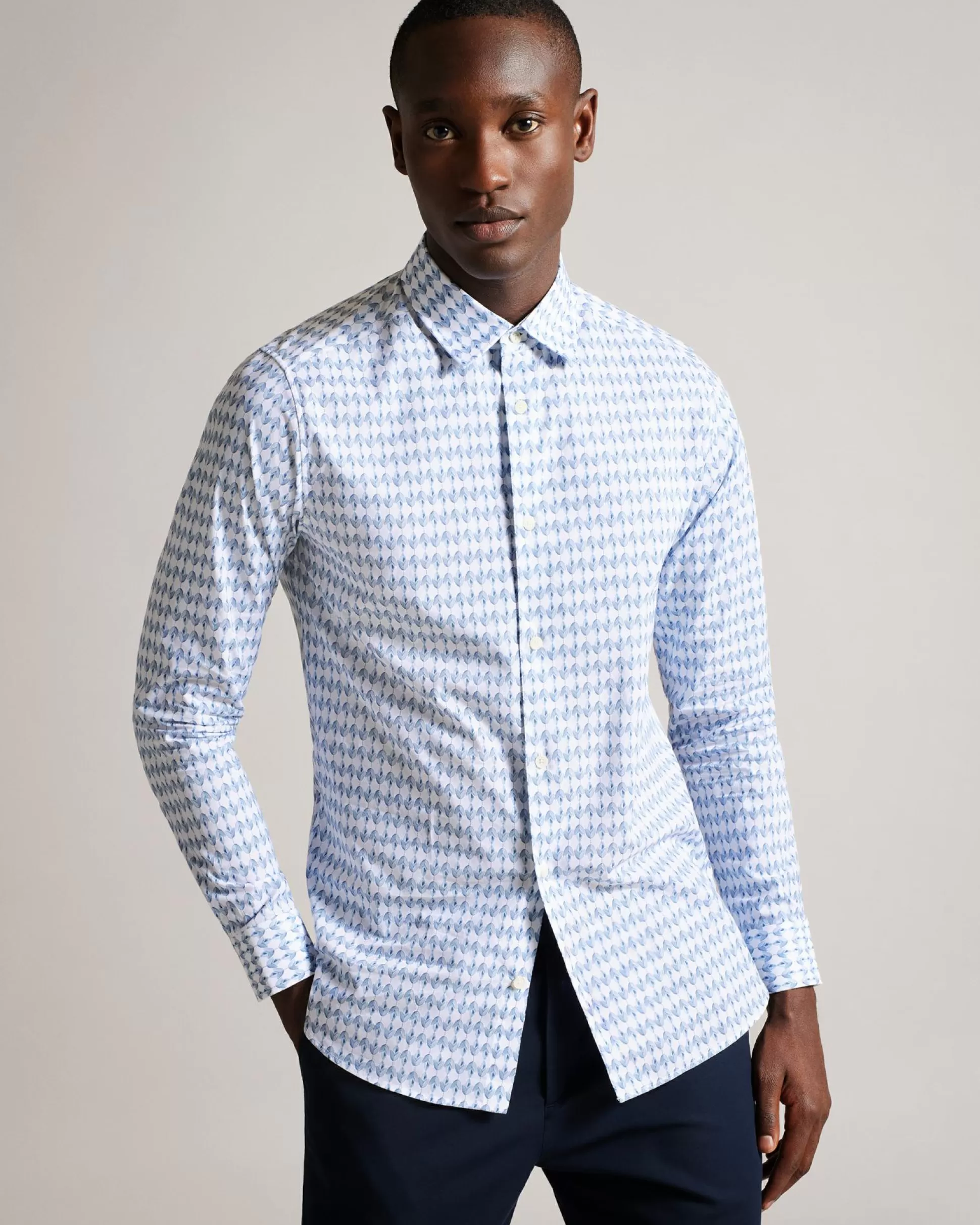 Shirts^Ted Baker Dibbin Pale Blue