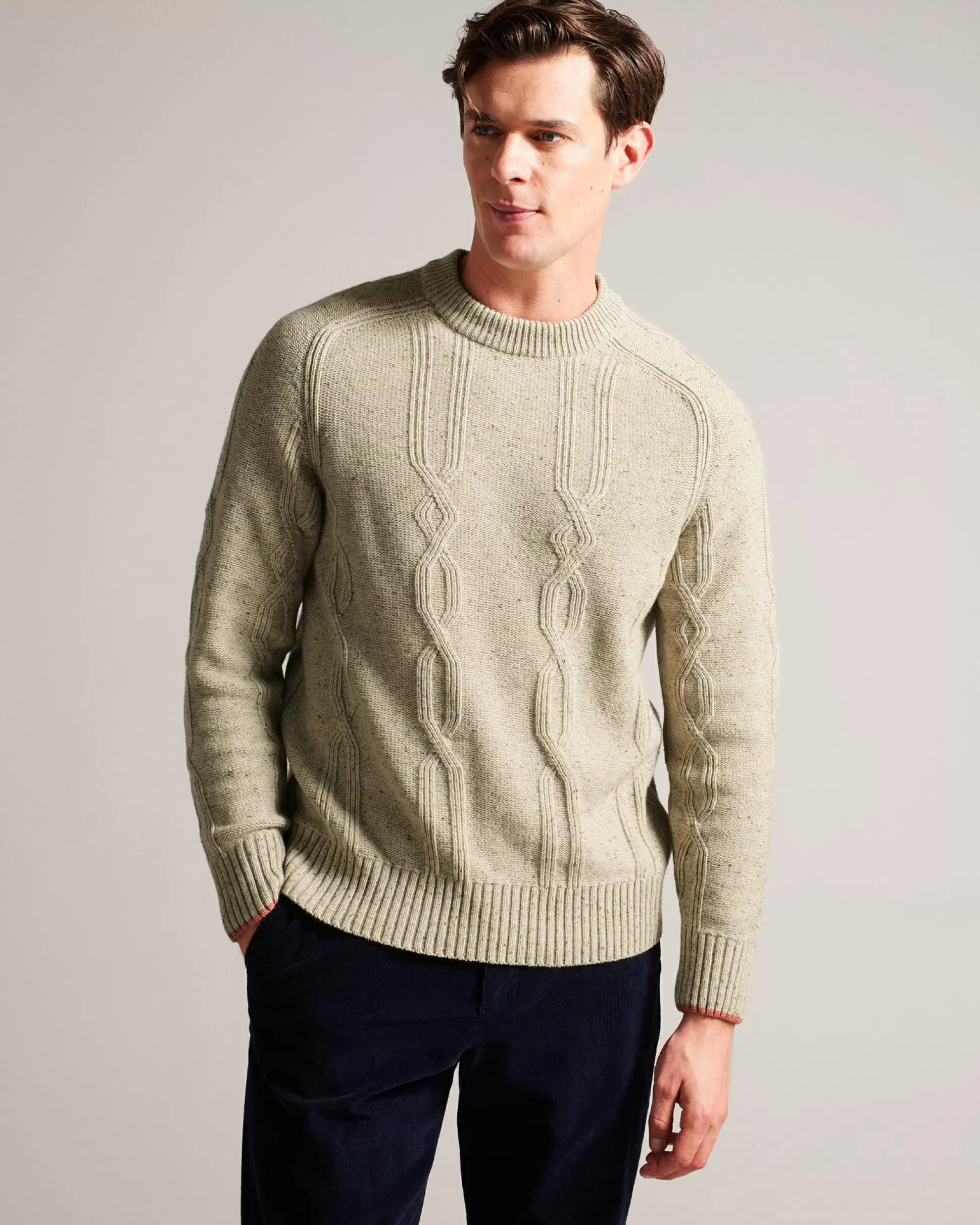 Jumpers & Knitwear^Ted Baker Enroe Taupe