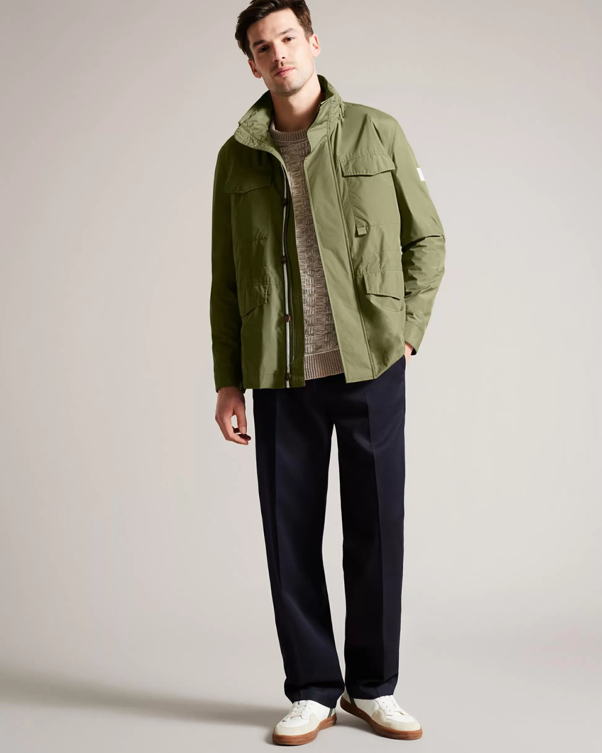 Coats & Jackets^Ted Baker Garceea Olive