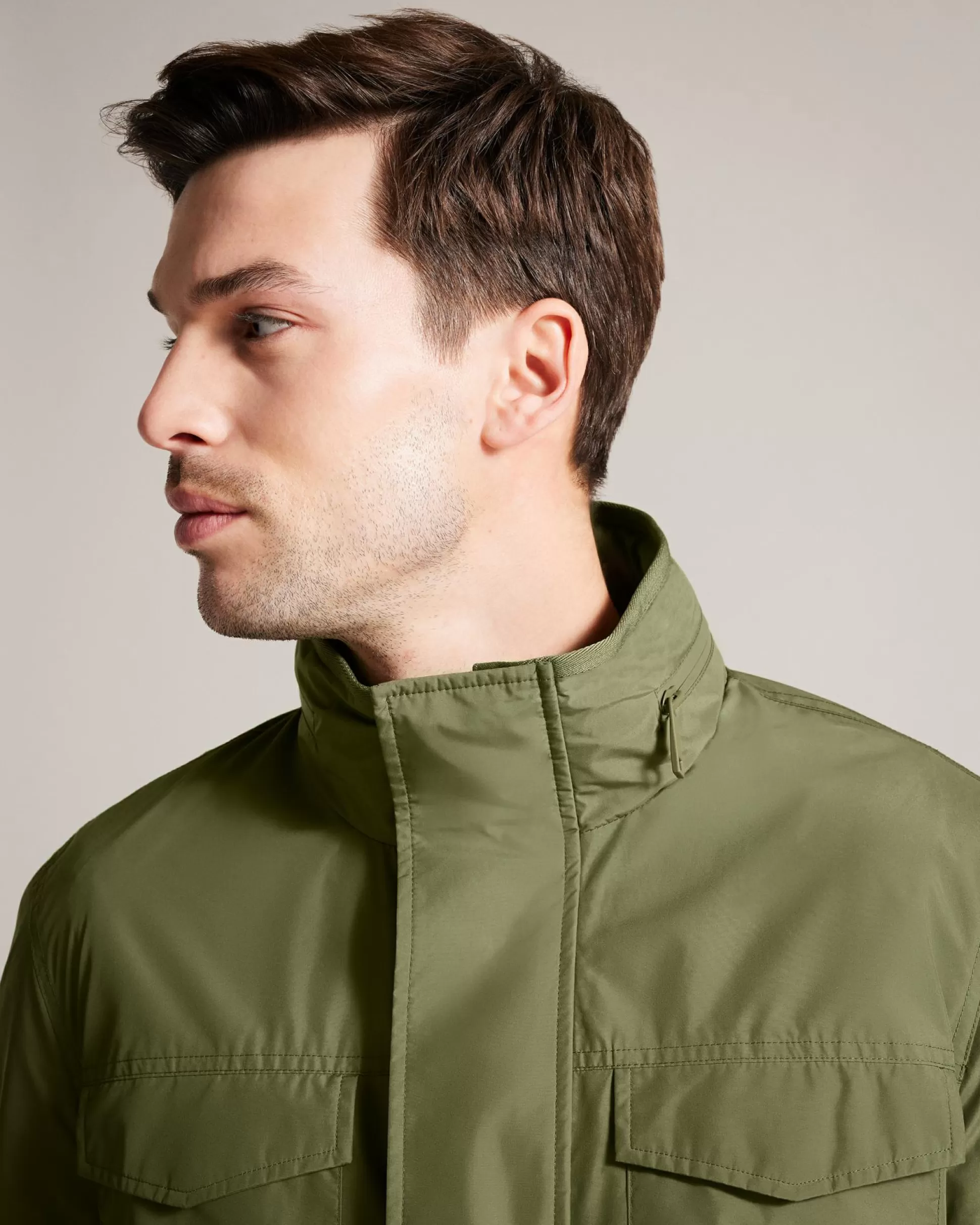 Coats & Jackets^Ted Baker Garceea Olive