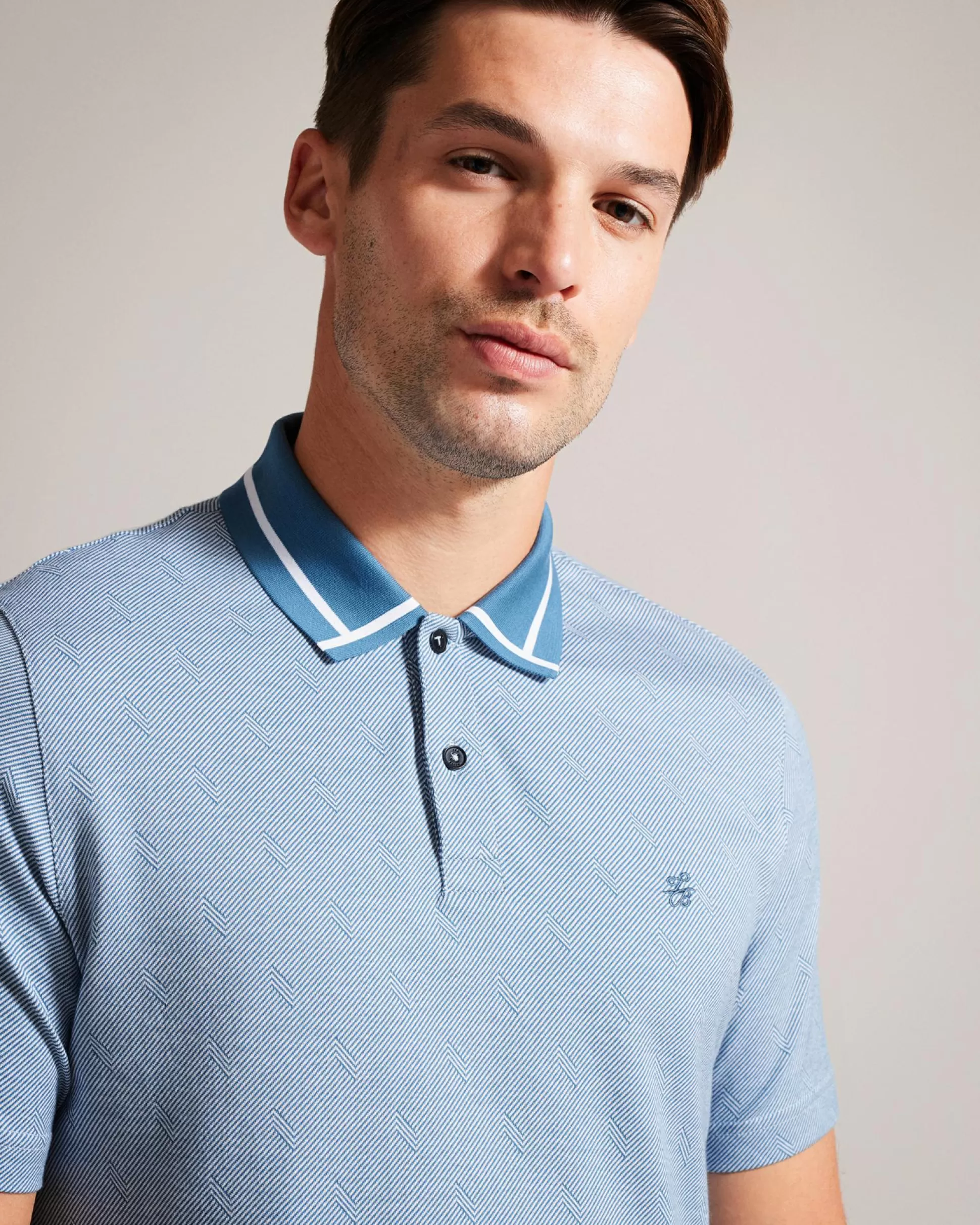 Tops | Polo Shirts^Ted Baker Ginald Teal-Blue