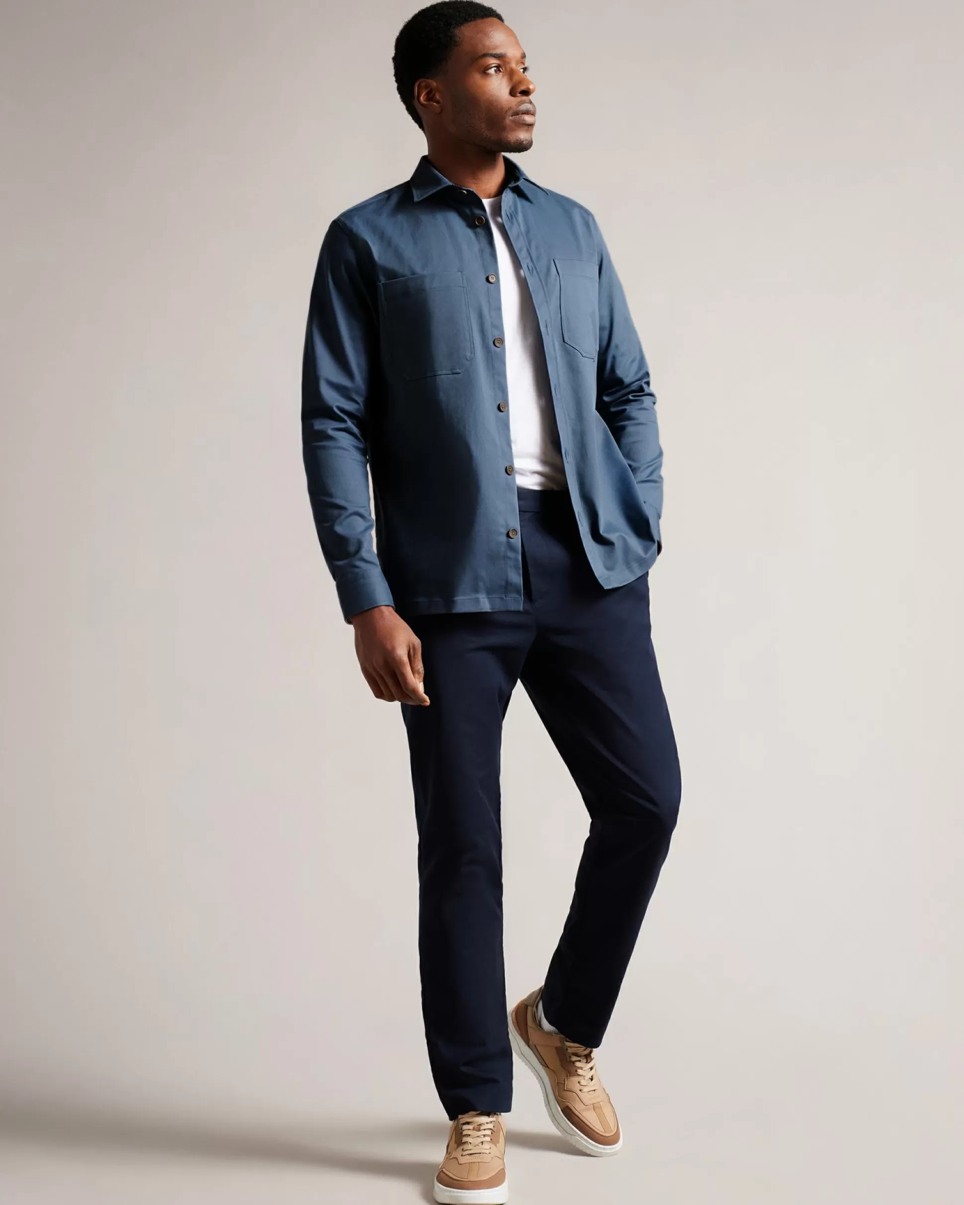 Coats & Jackets | Shirts^Ted Baker Hasting Medium Blue