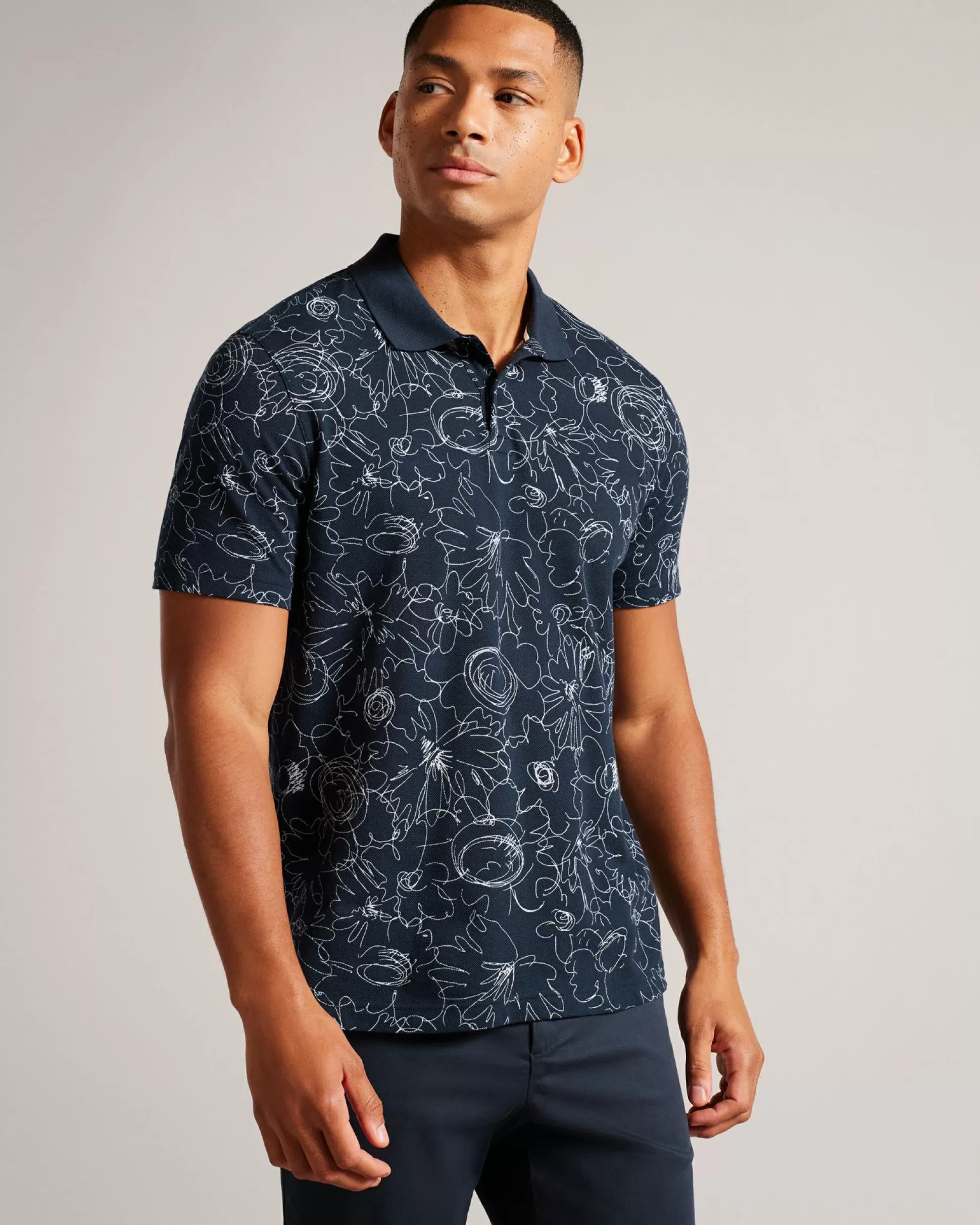 Polo Shirts | Tops^Ted Baker Holler Navy-Blue