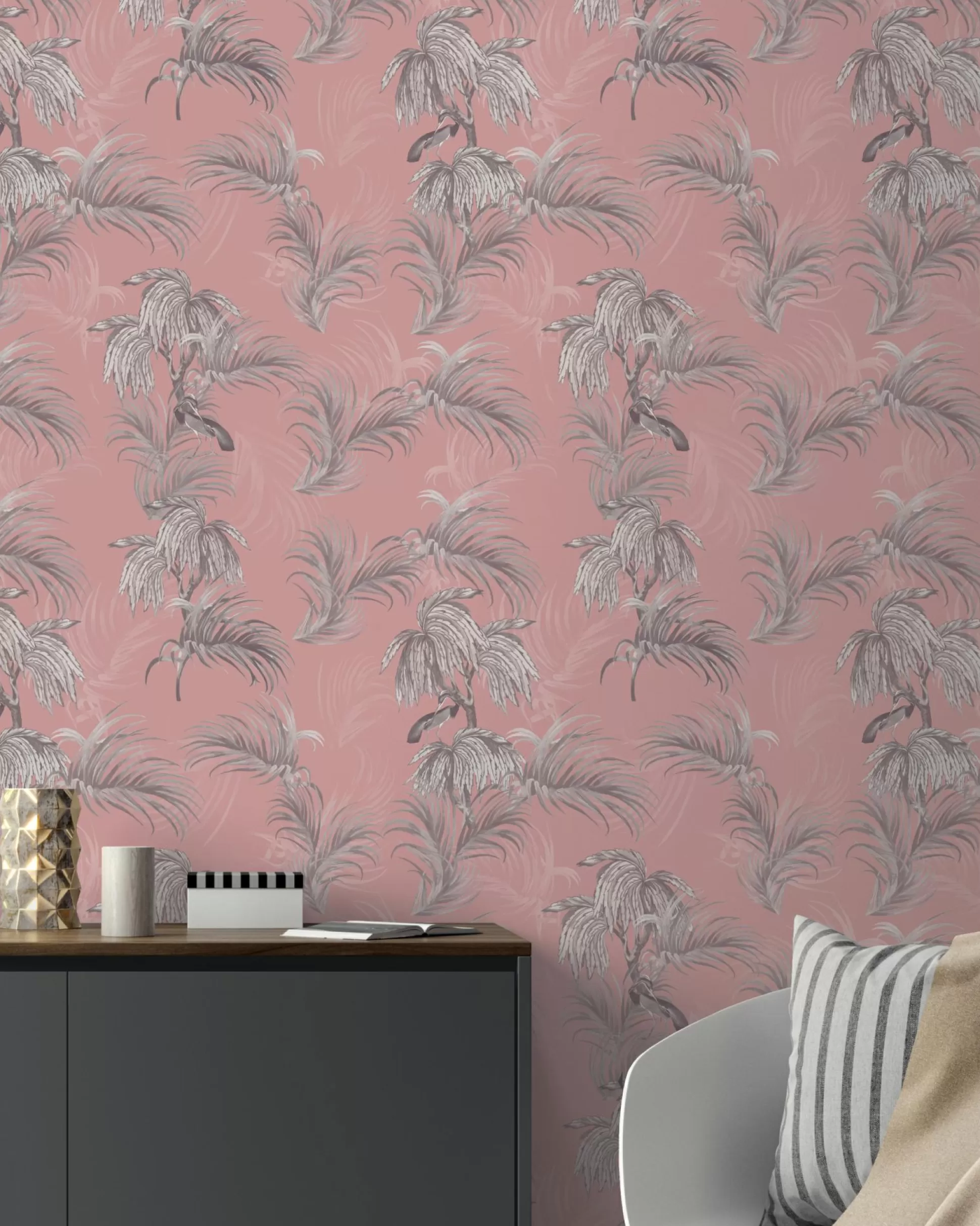 Wallpaper^Ted Baker Horzwp Pink