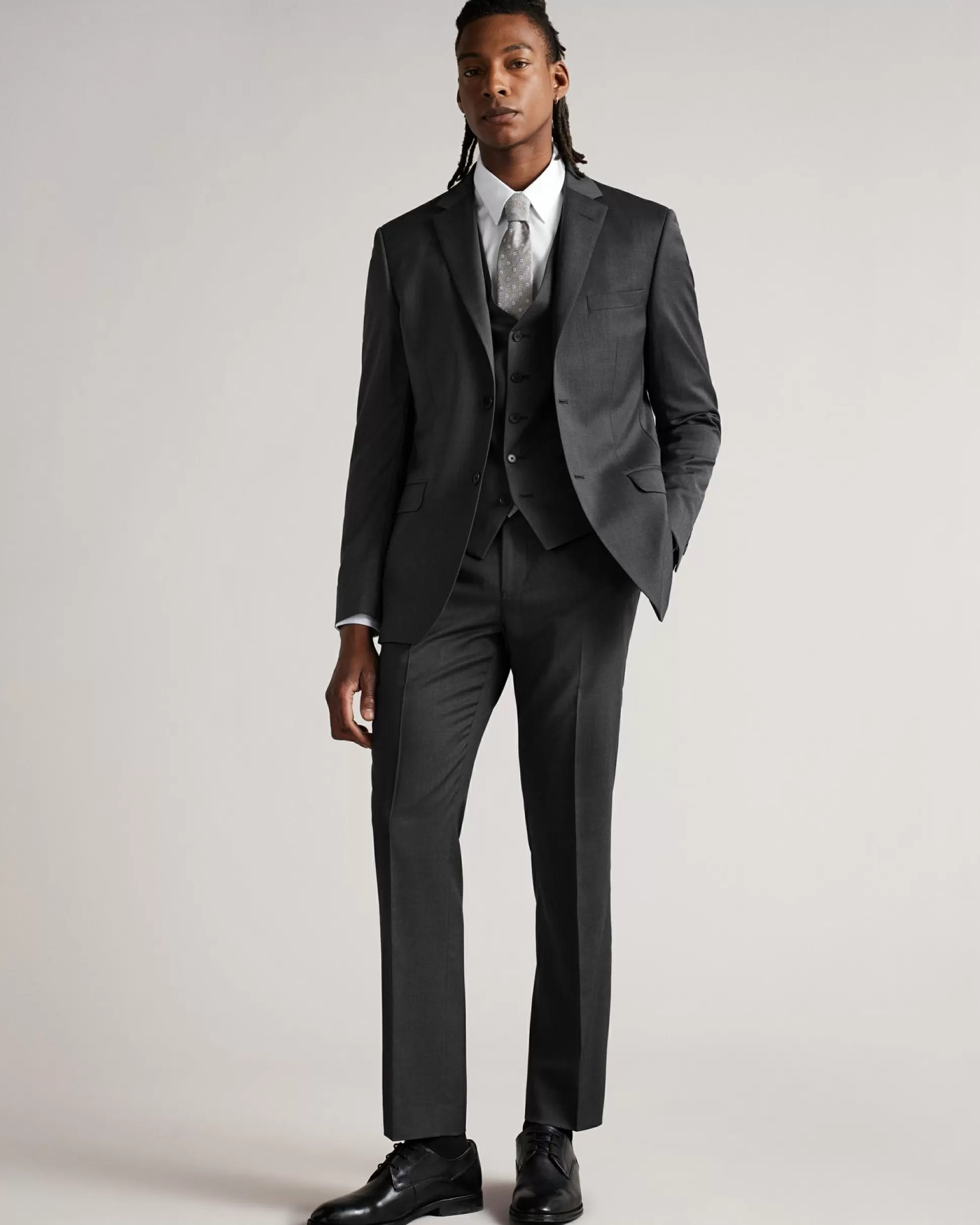 Suits^Ted Baker Irvinws Charcoal