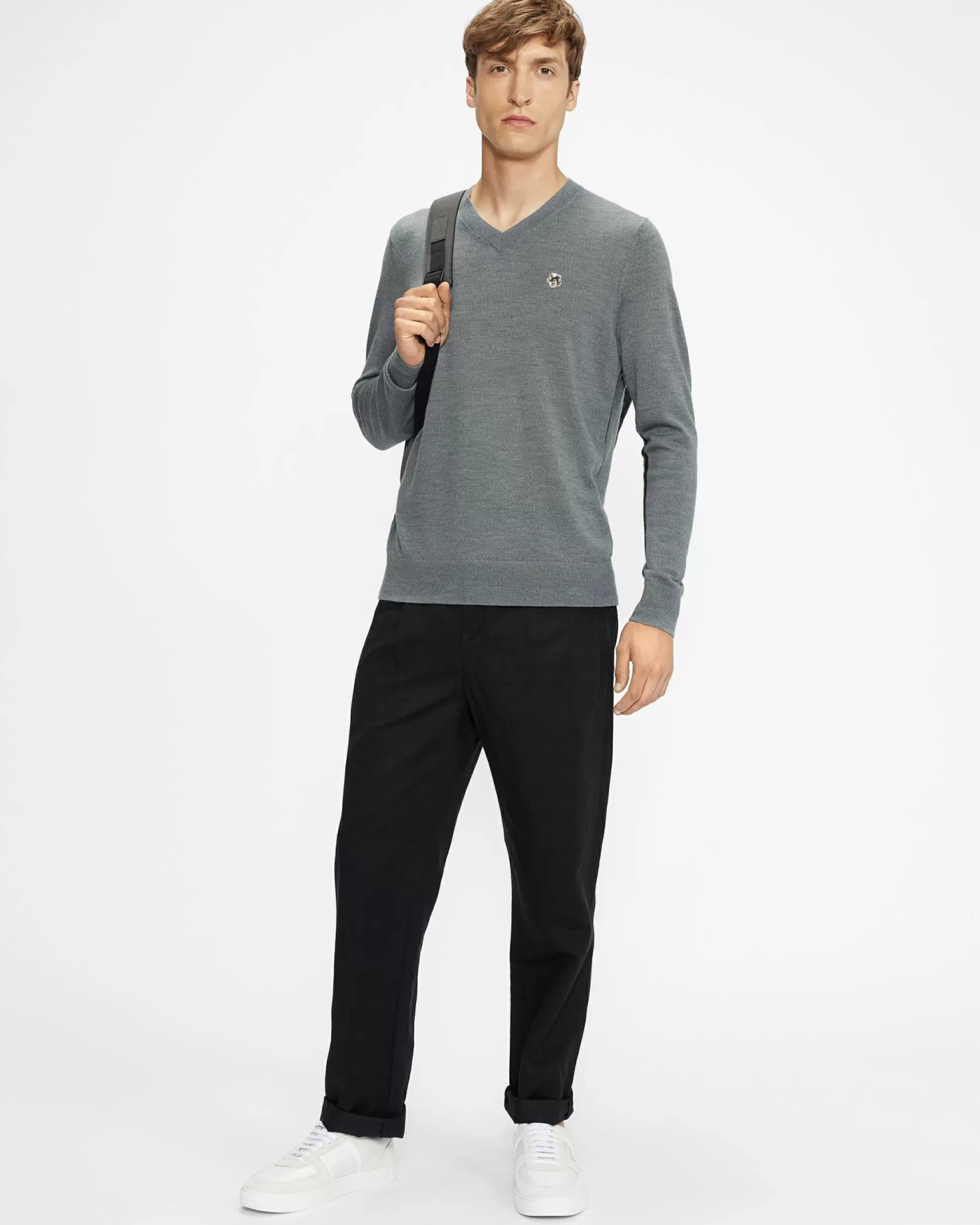 Jumpers & Knitwear^Ted Baker Kenton Charcoal