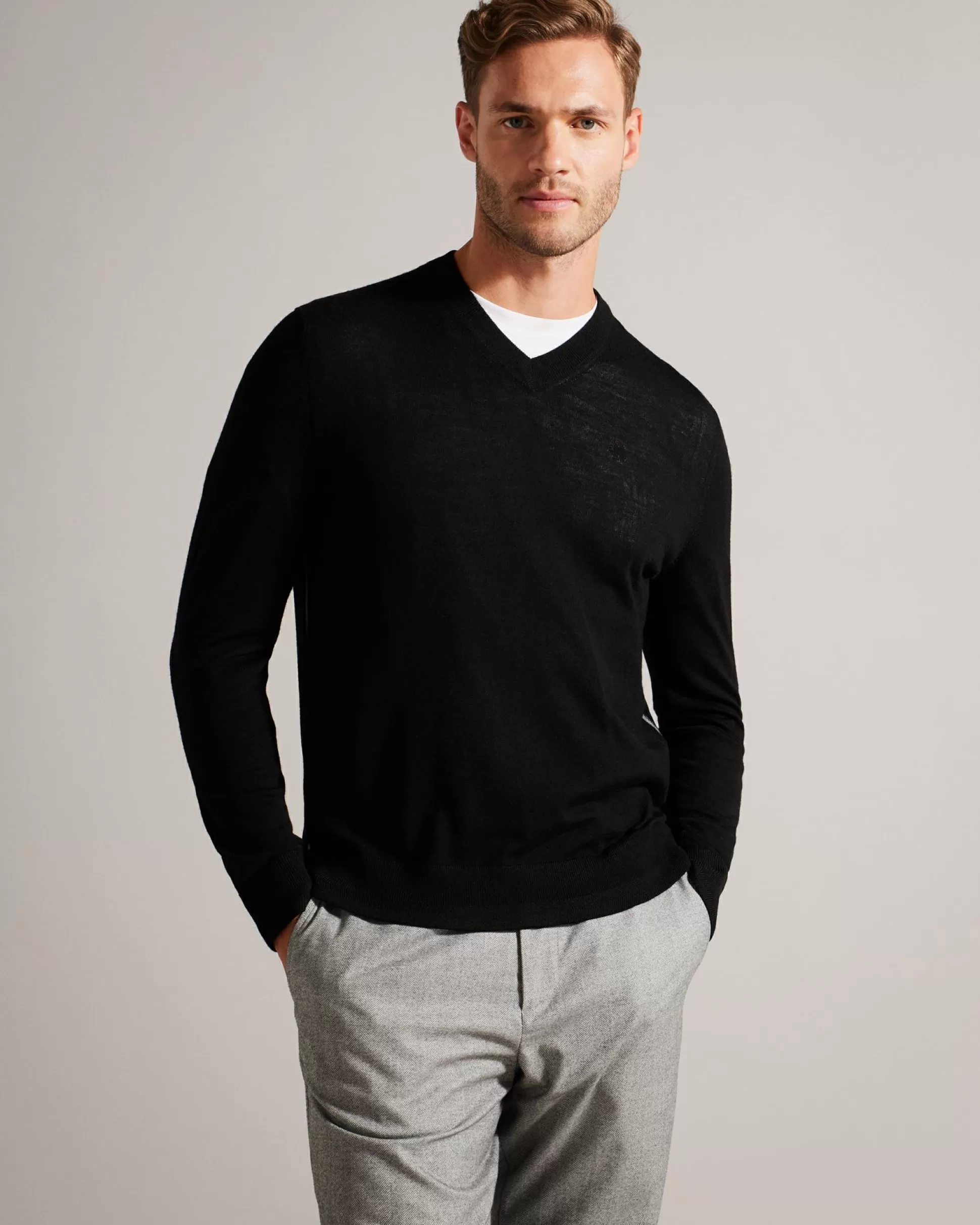 Jumpers & Knitwear^Ted Baker Lambeh Black