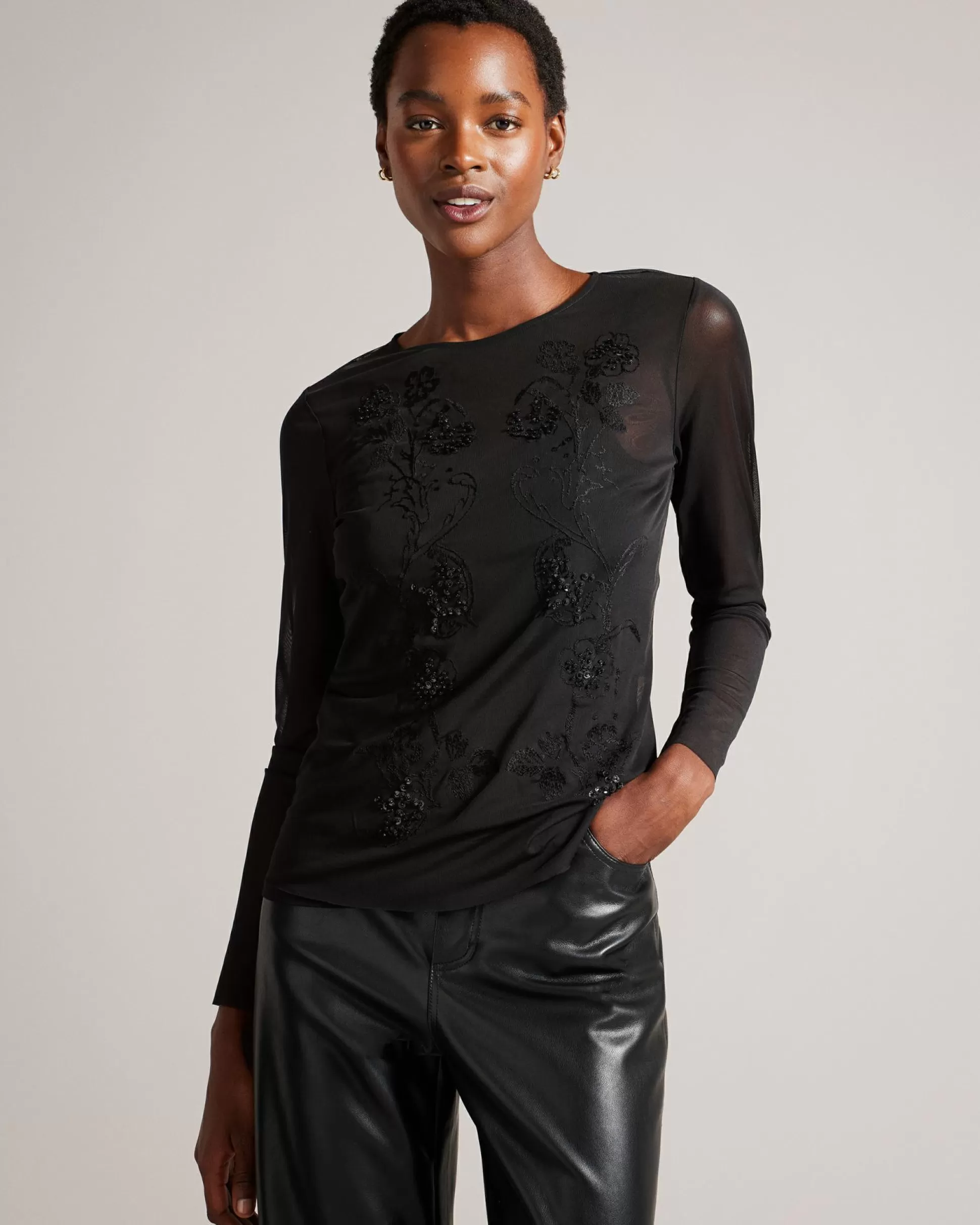 Tops & Blouses^Ted Baker Larizaa Black