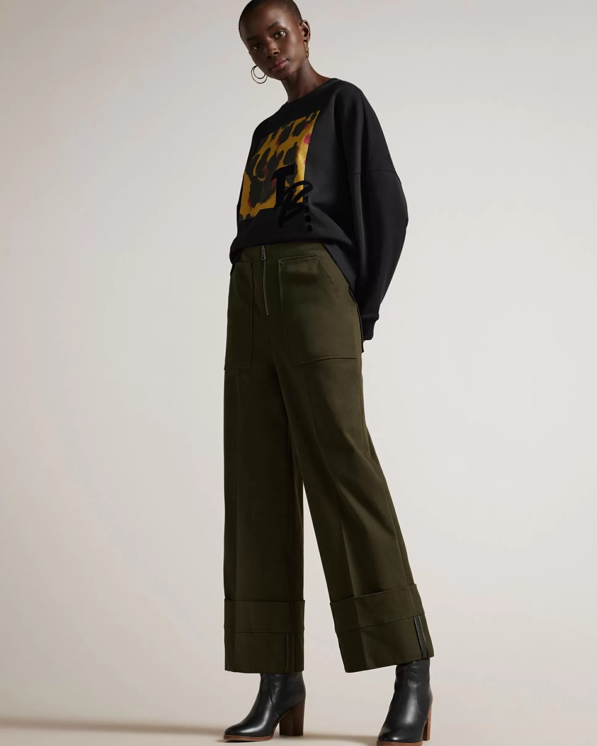 Trousers & Shorts^Ted Baker Liziya Dark Green