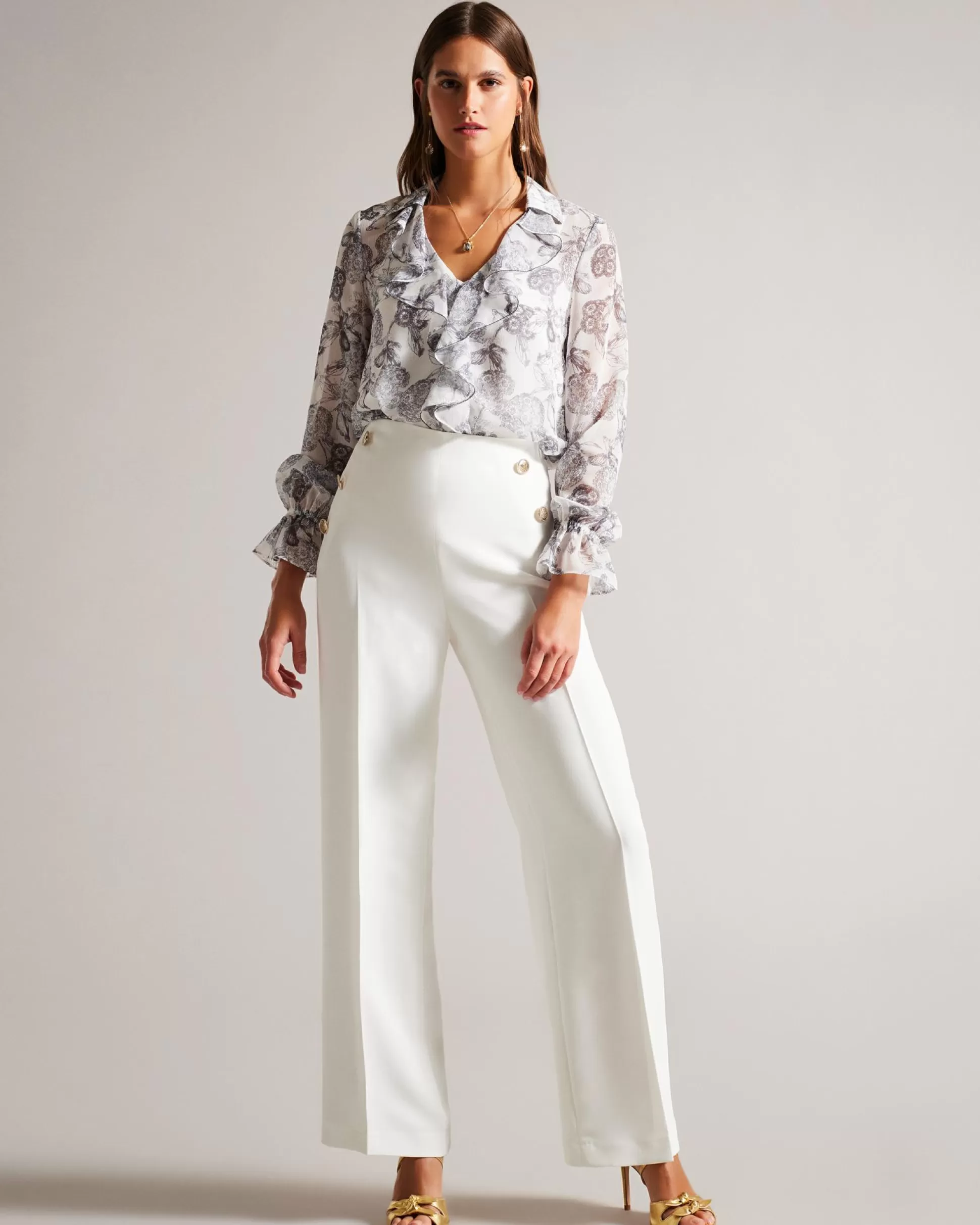 Suits & Co-ords | Trousers & Shorts^Ted Baker Llaylat White