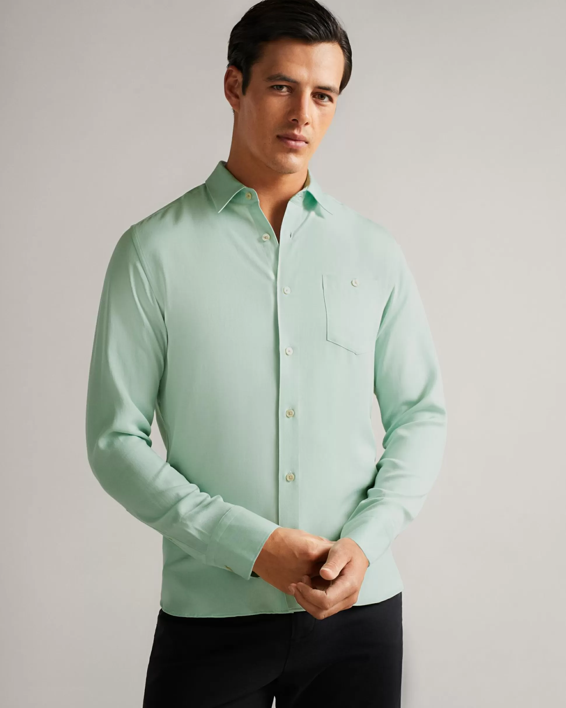 Shirts^Ted Baker Loharv Light Green