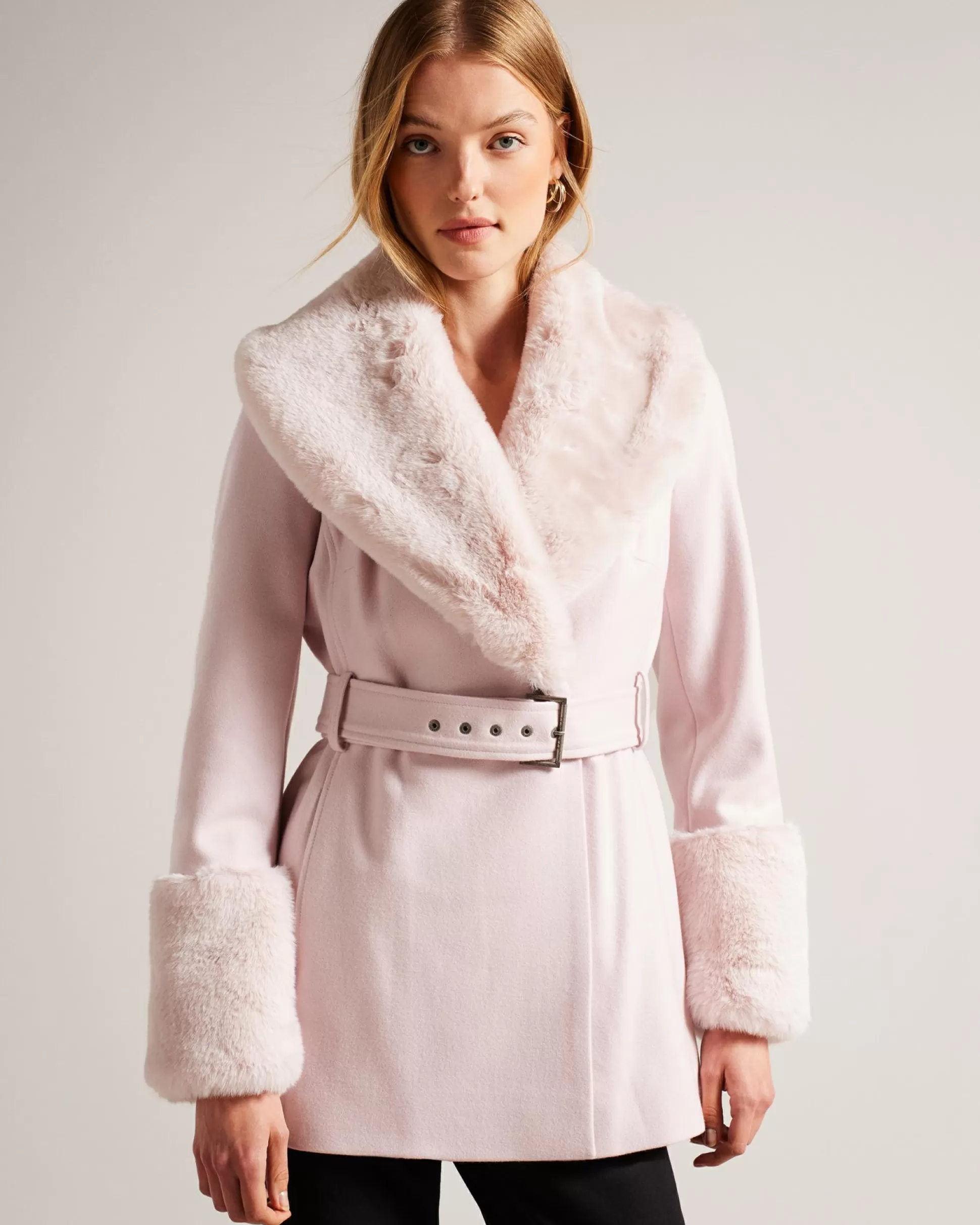 Coats & Jackets^Ted Baker Loleta Dusky Pink