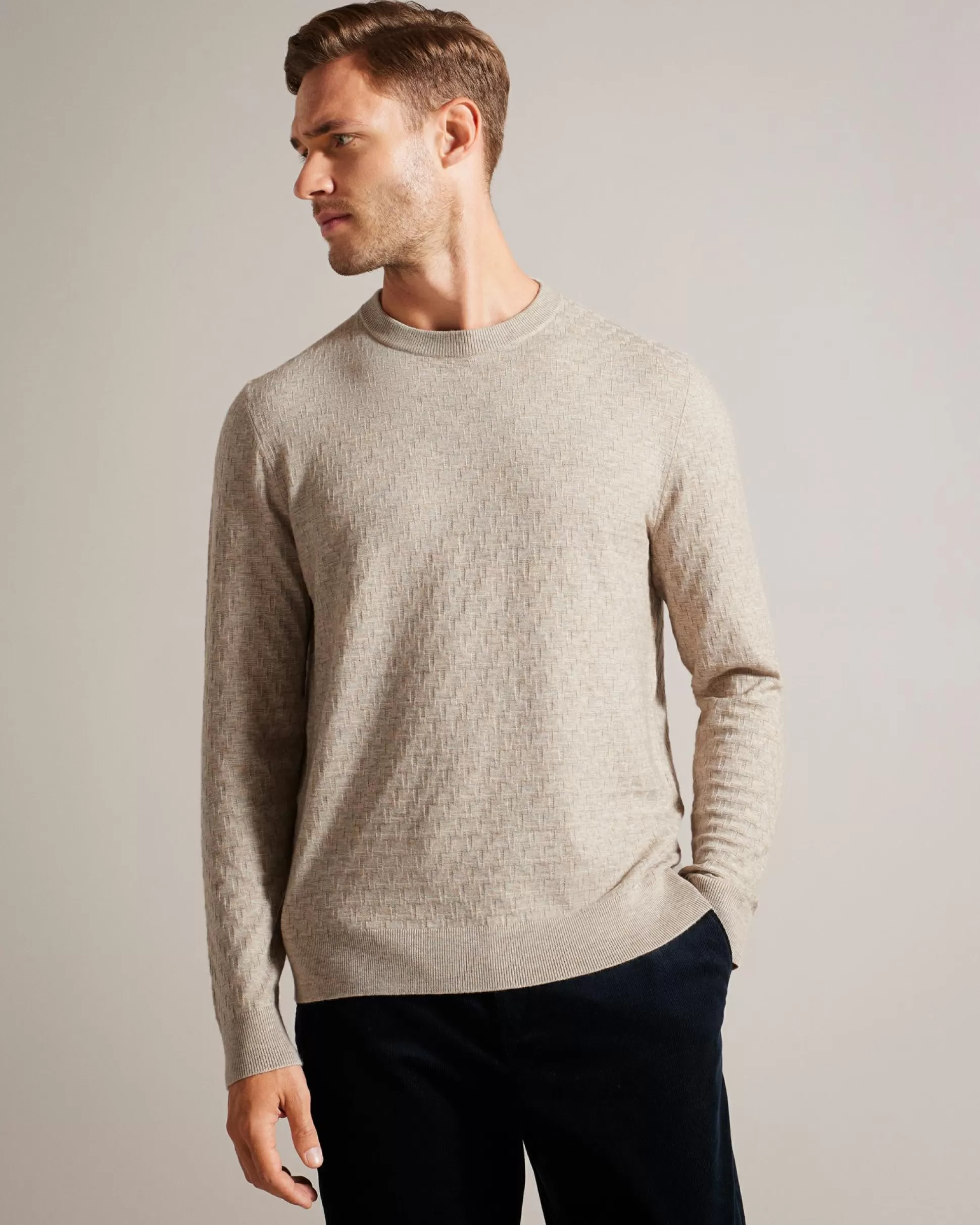 Jumpers & Knitwear^Ted Baker Loung Brown-Tan