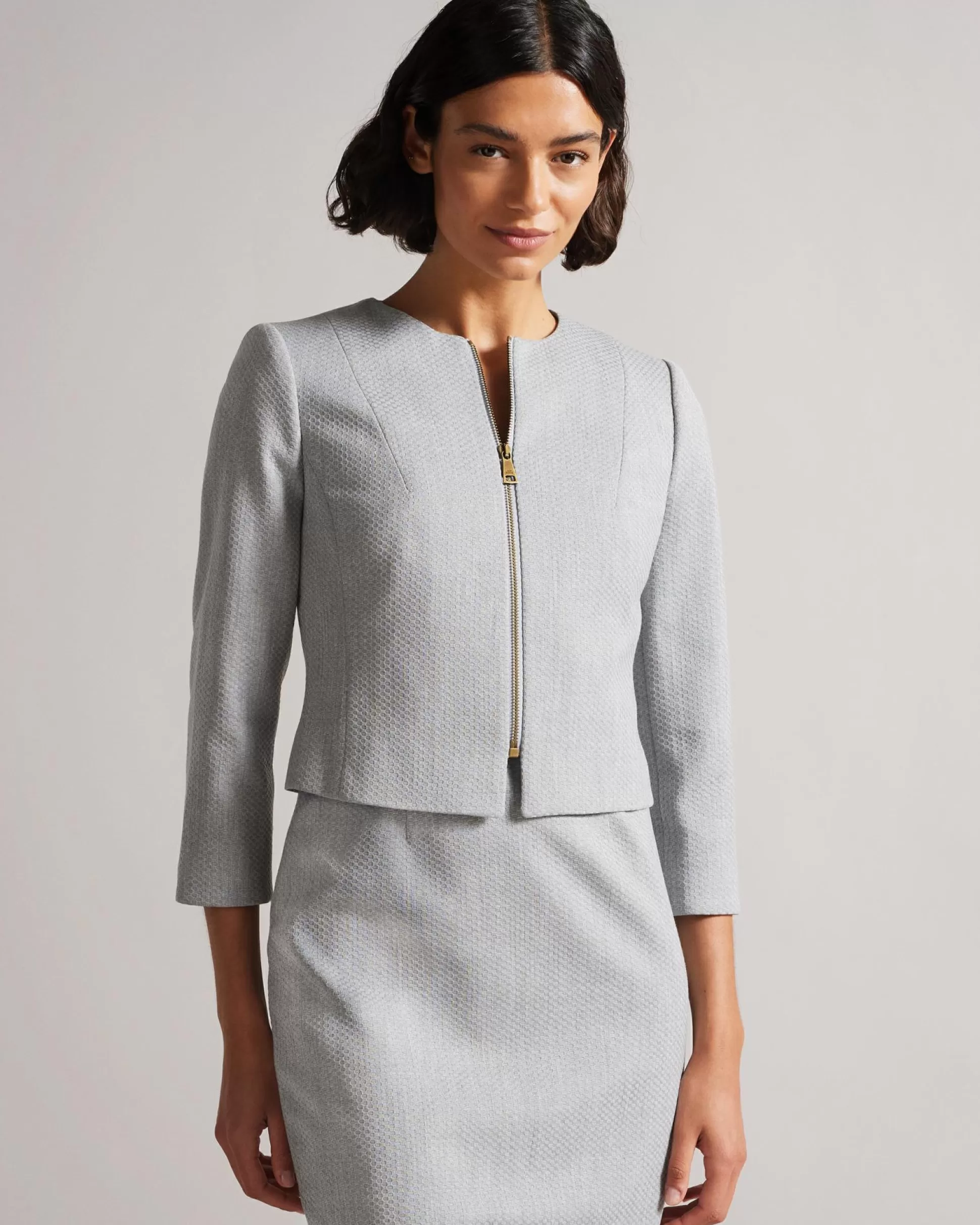 Suits & Co-ords | Coats & Jackets^Ted Baker Michah Light Grey