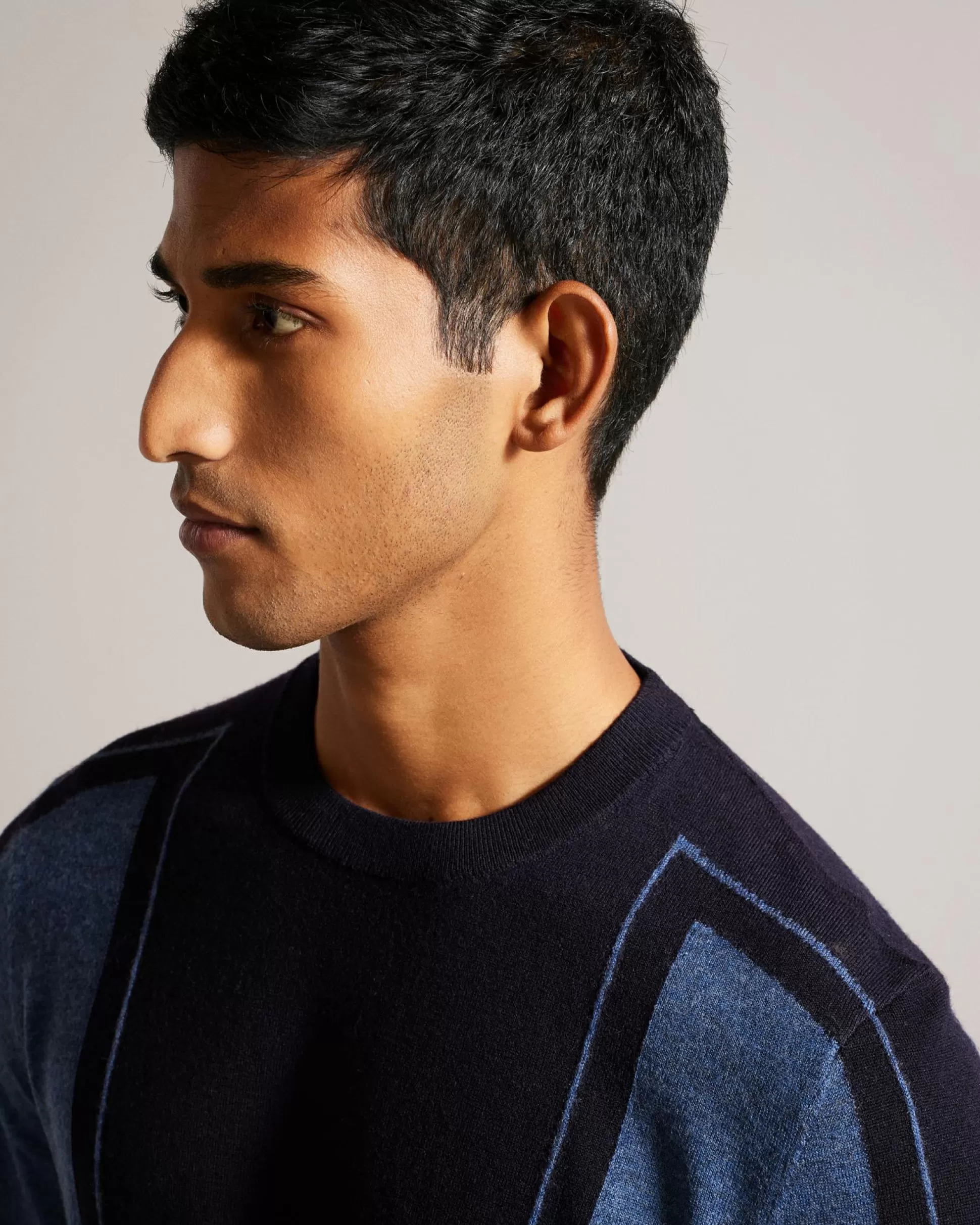 Jumpers & Knitwear^Ted Baker Mitted Navy