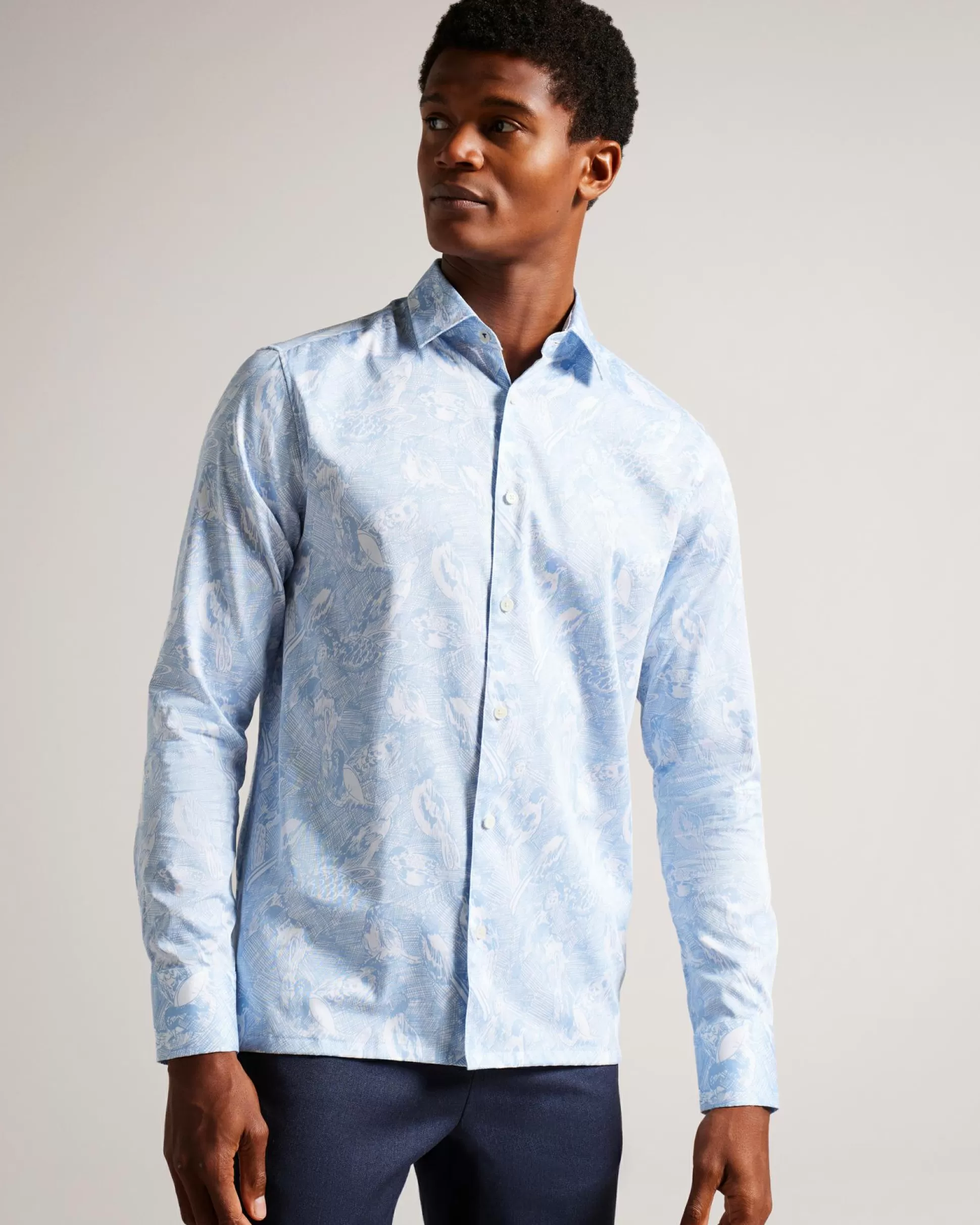 Shirts^Ted Baker Mullen Light Blue