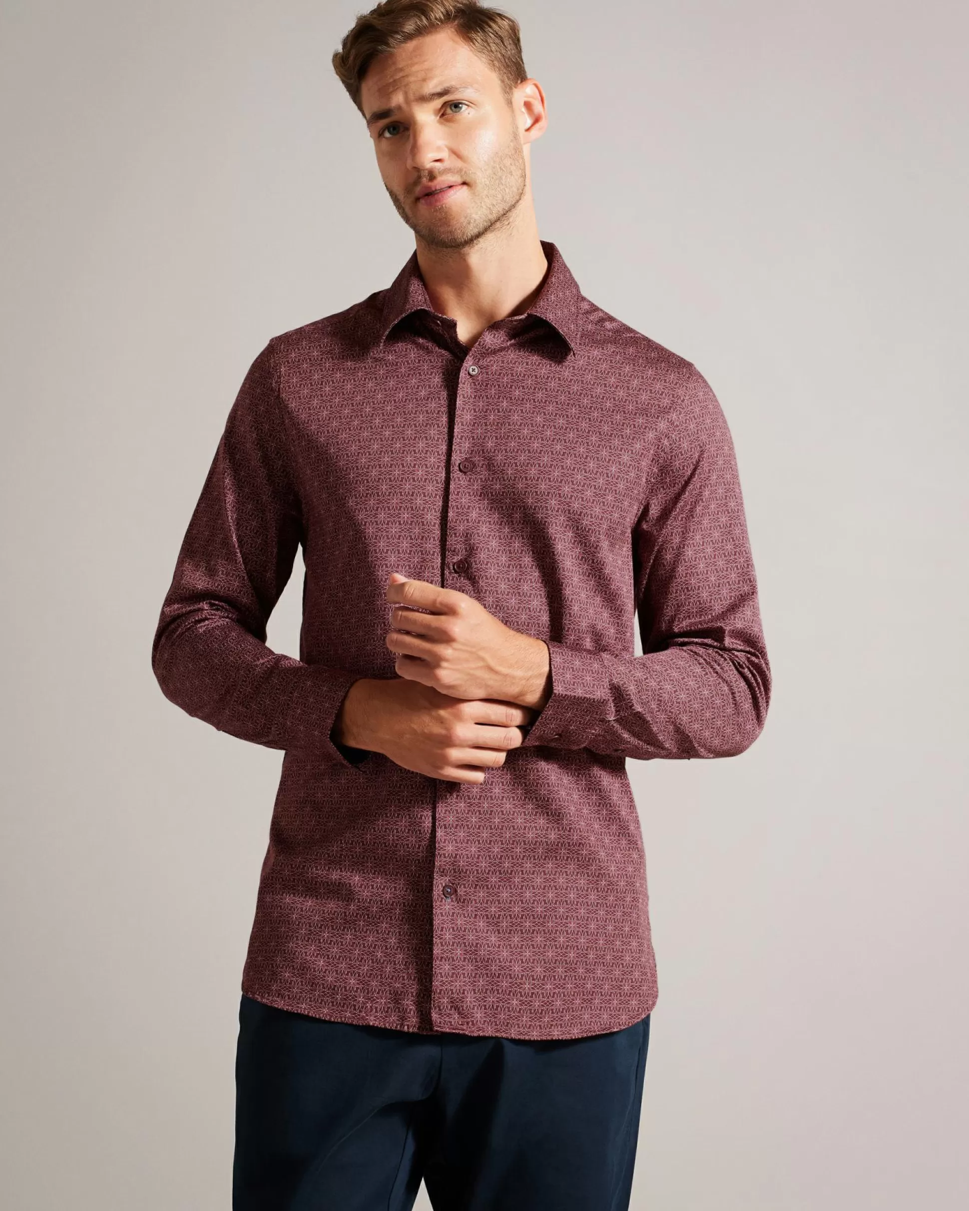 Shirts^Ted Baker Pavia Maroon