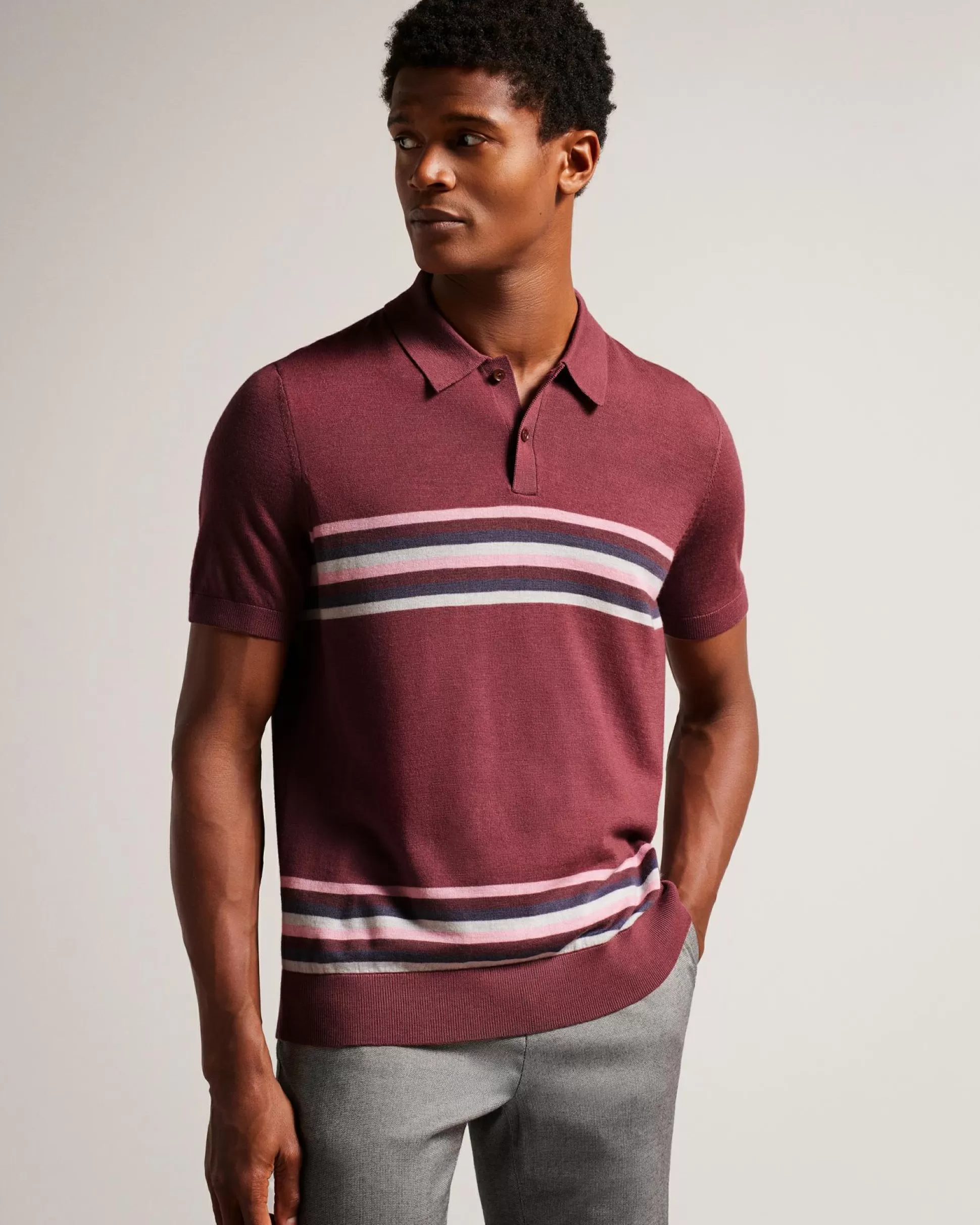 Tops | Polo Shirts^Ted Baker Pital Maroon