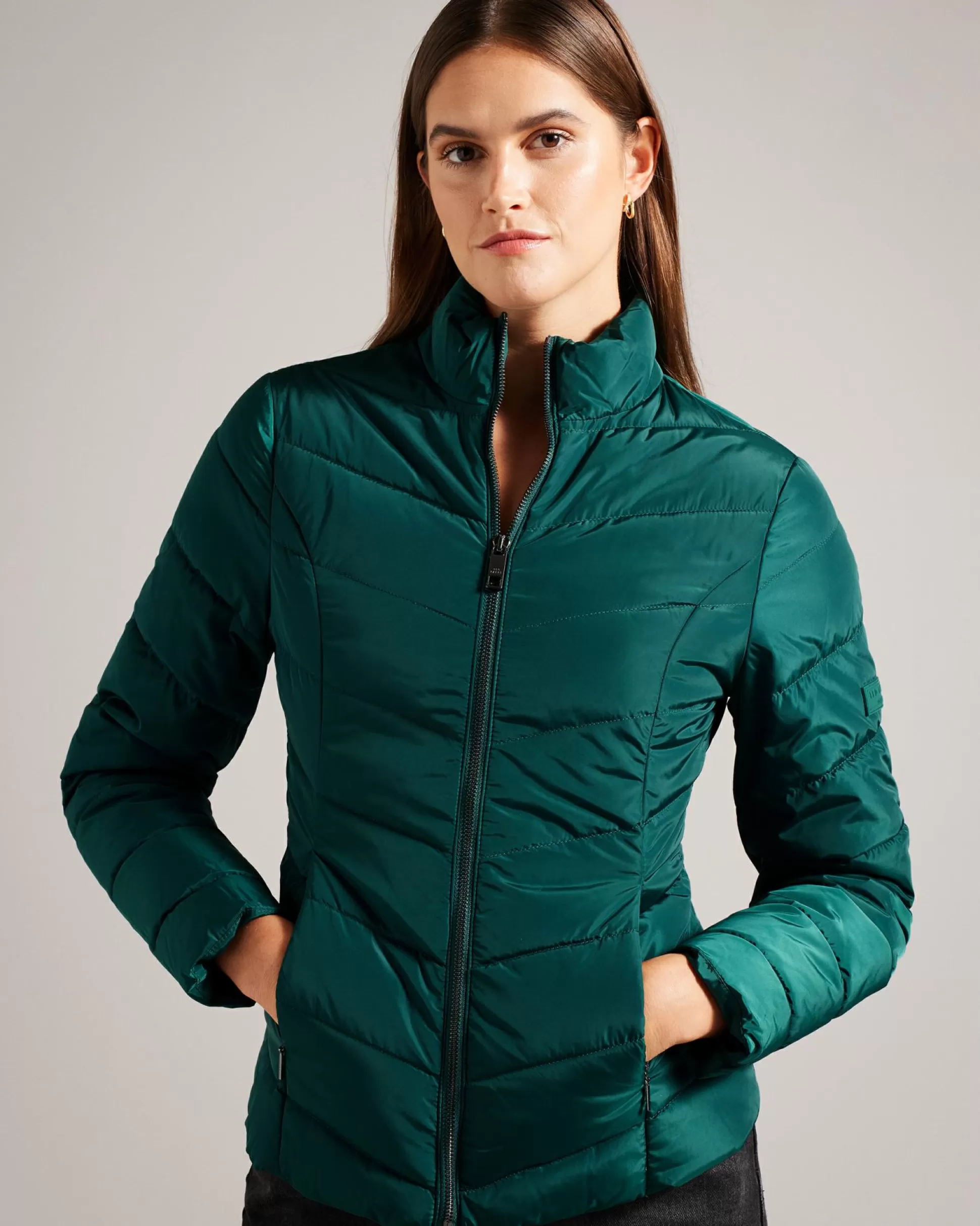 Coats & Jackets^Ted Baker Renika Dark Green