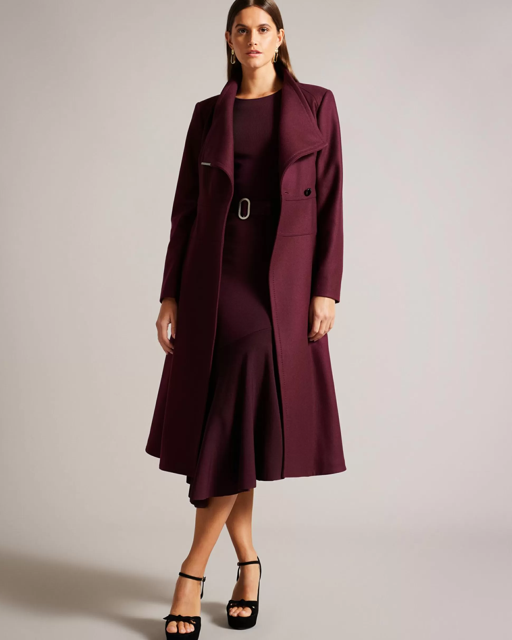 Coats & Jackets^Ted Baker Roseika Dark Red