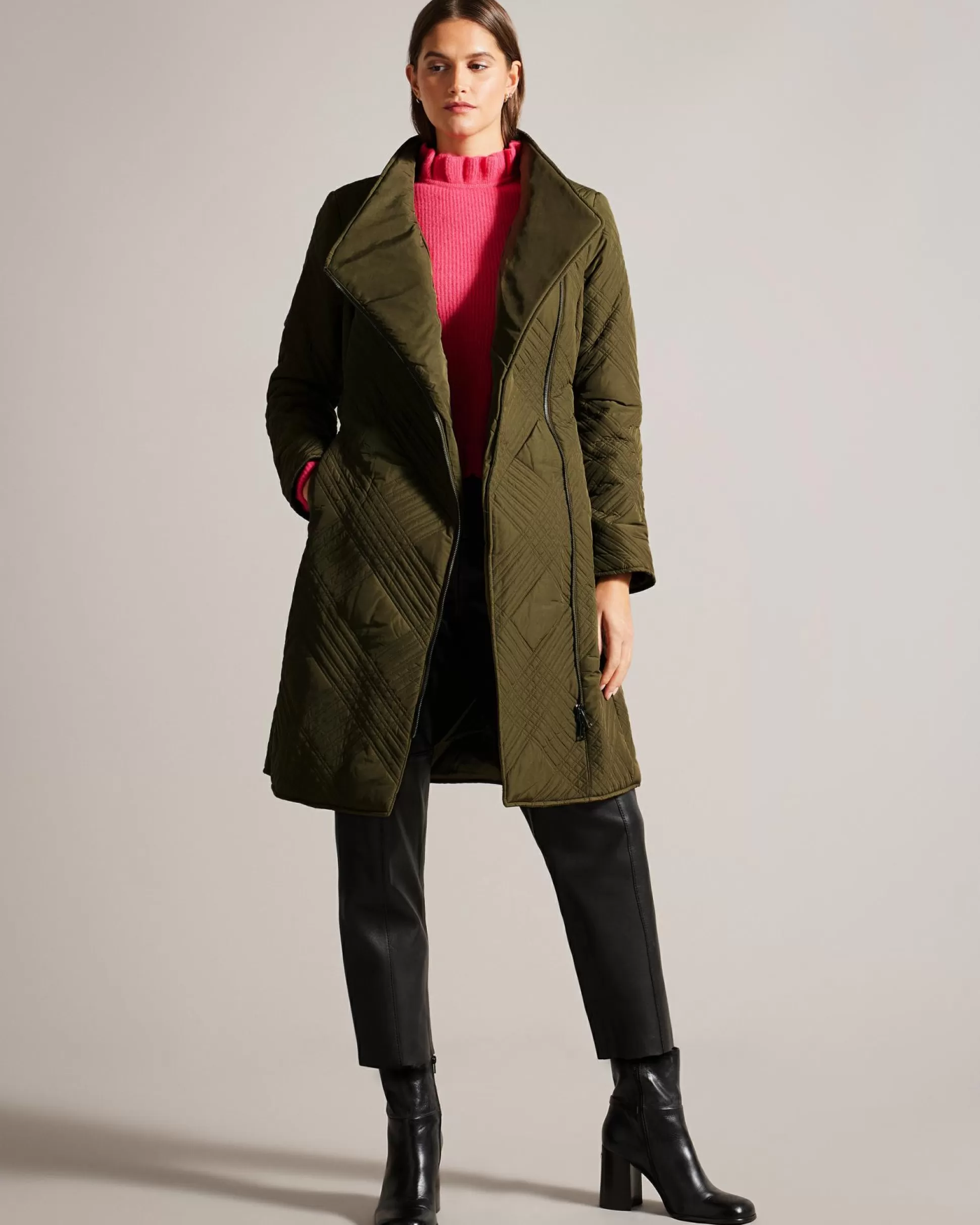 Coats & Jackets^Ted Baker Rosemae Khaki