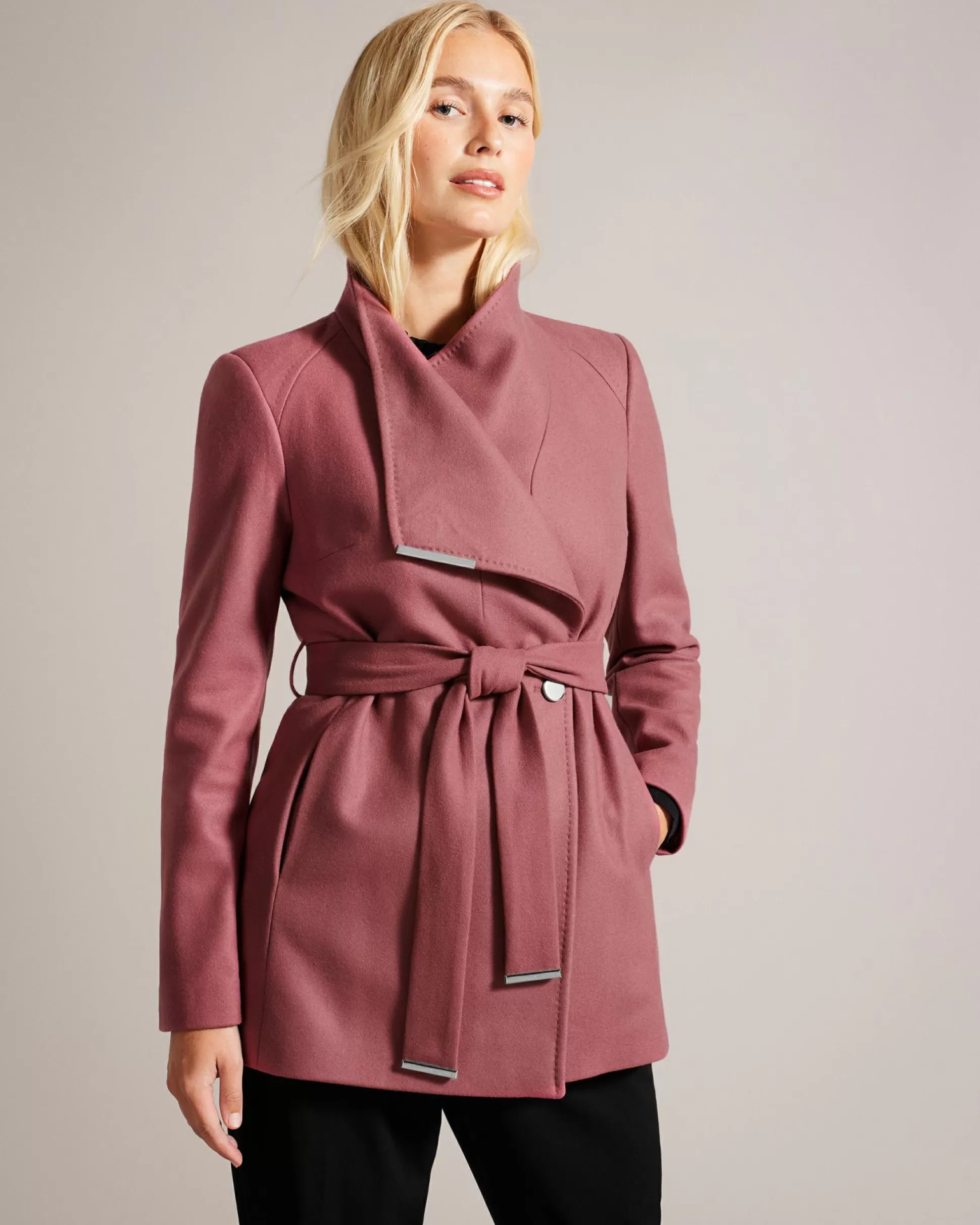 Coats & Jackets^Ted Baker Rosess Dusky Pink