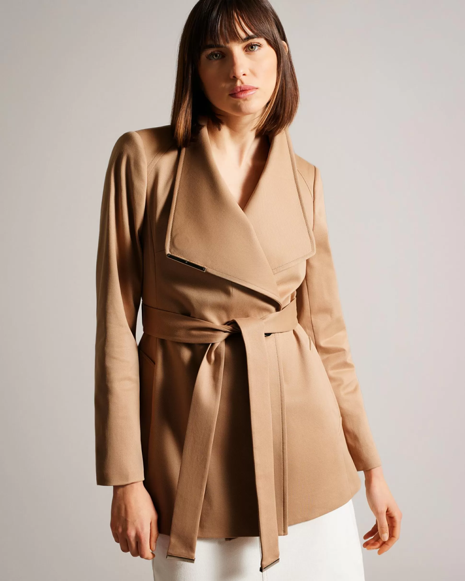 Coats & Jackets^Ted Baker Rosiaas Brown-Tan