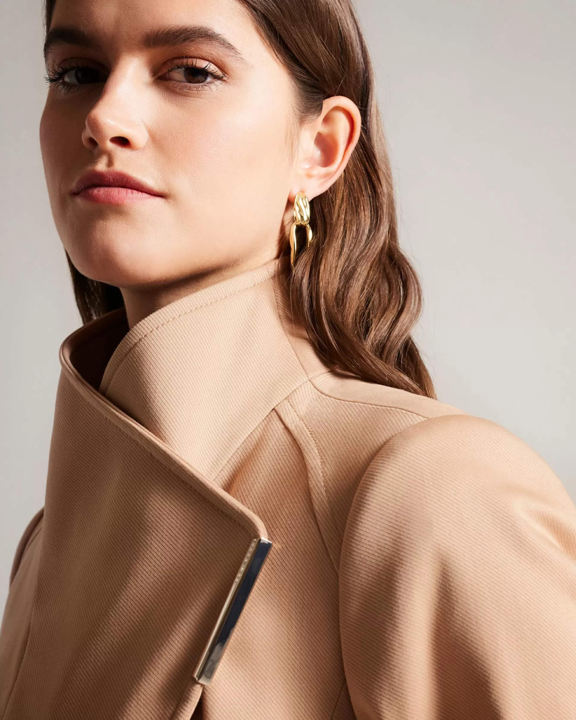 Coats & Jackets^Ted Baker Rosina Brown-Tan