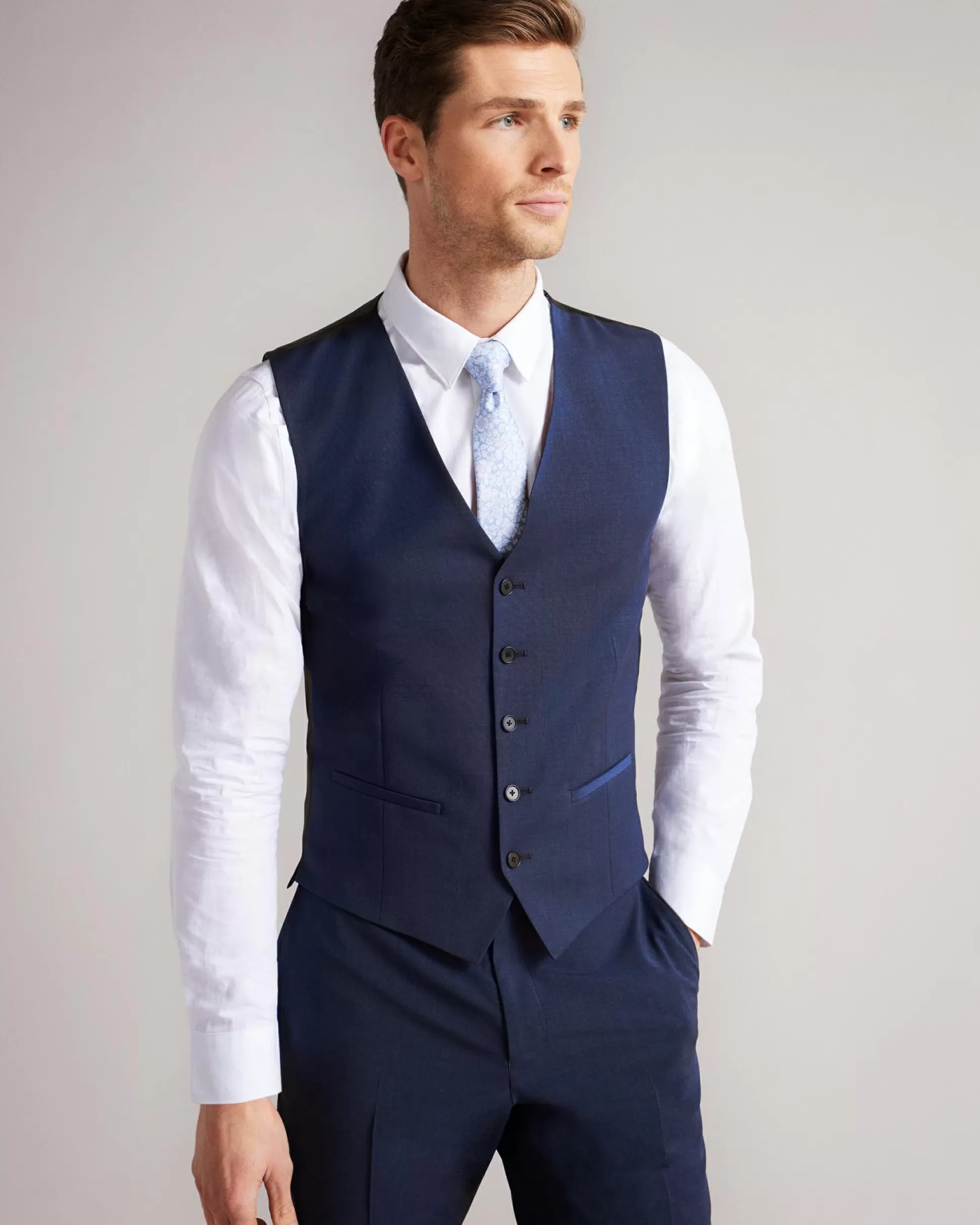 Suits^Ted Baker Sinjws Dark Blue