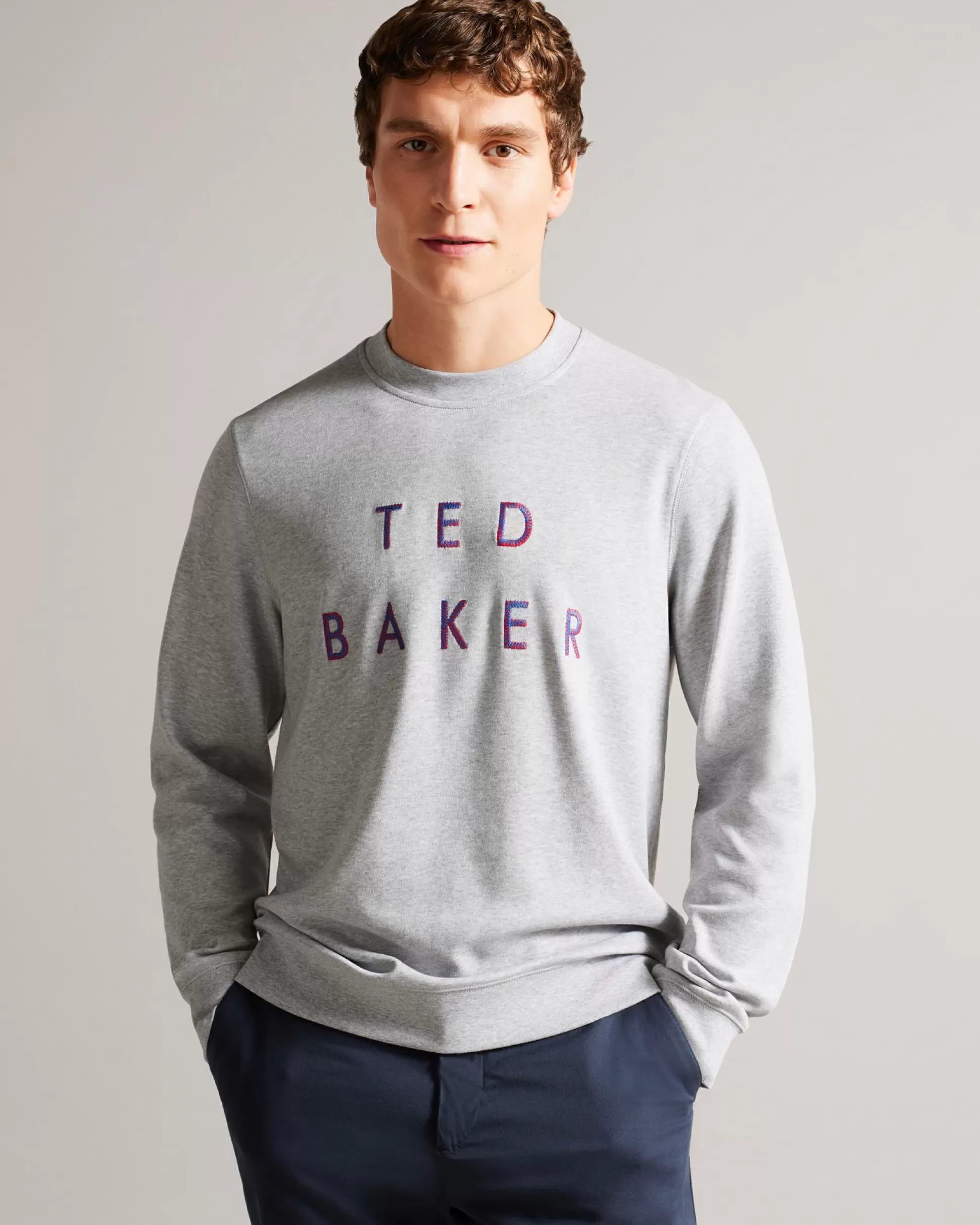 Sweatshirts & Hoodies | Tops^Ted Baker Sonics Grey-Marl