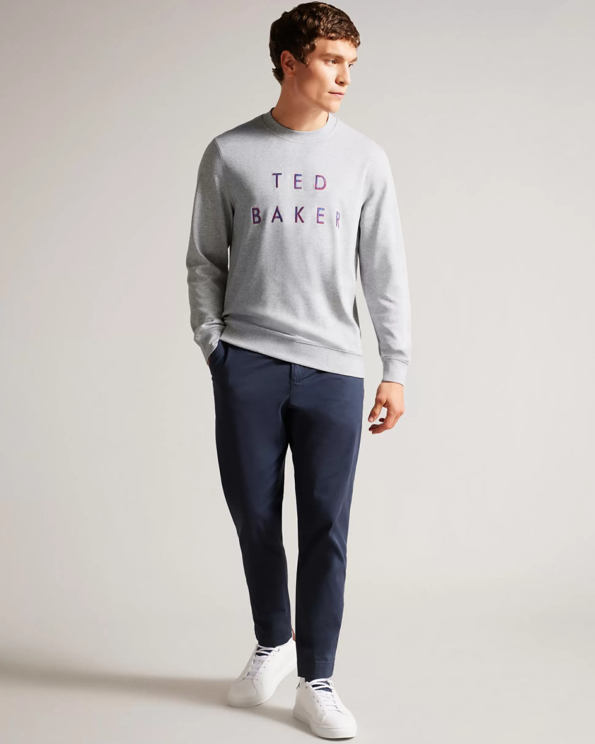 Sweatshirts & Hoodies | Tops^Ted Baker Sonics Grey-Marl