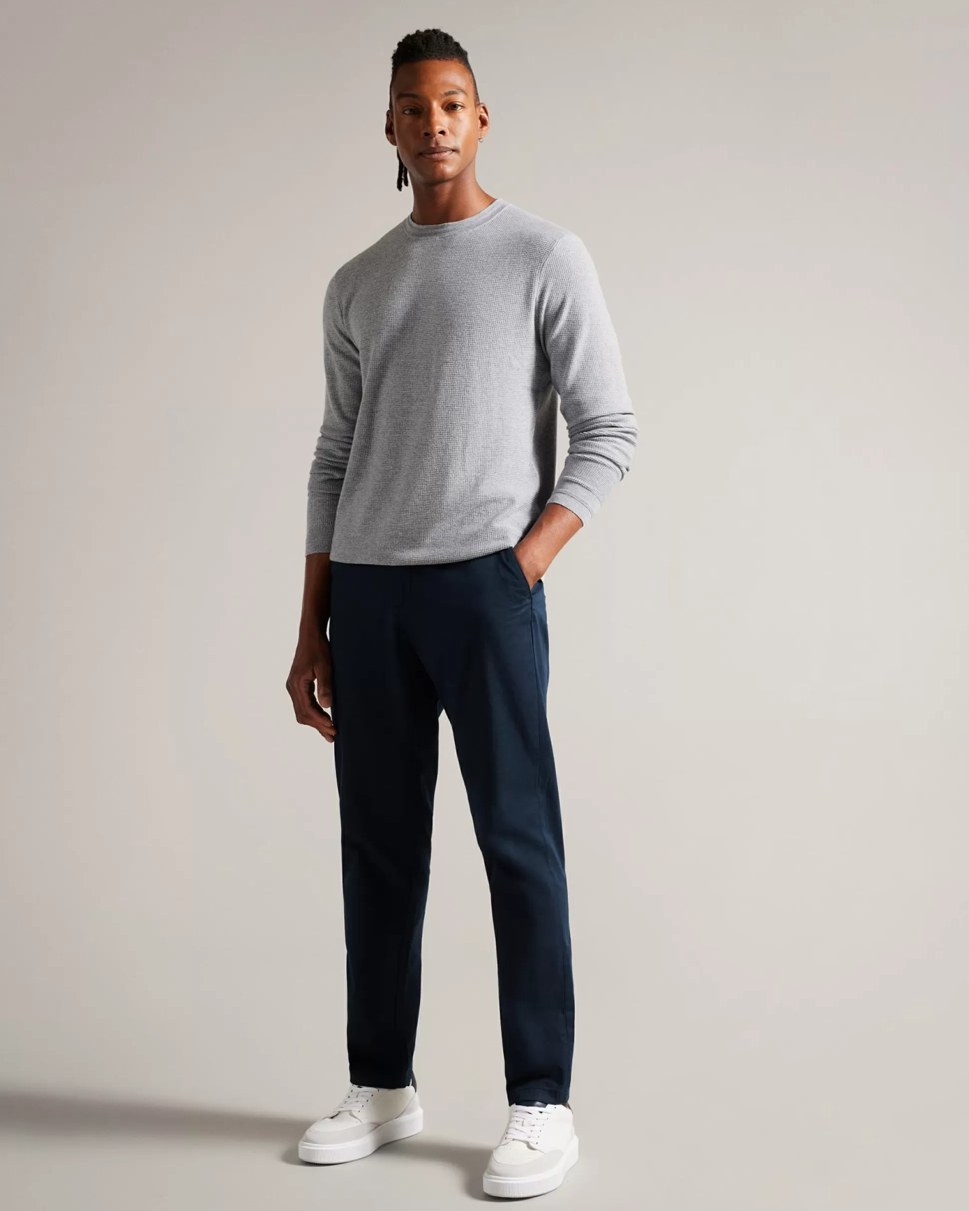 Jumpers & Knitwear^Ted Baker Staylay Grey-Marl