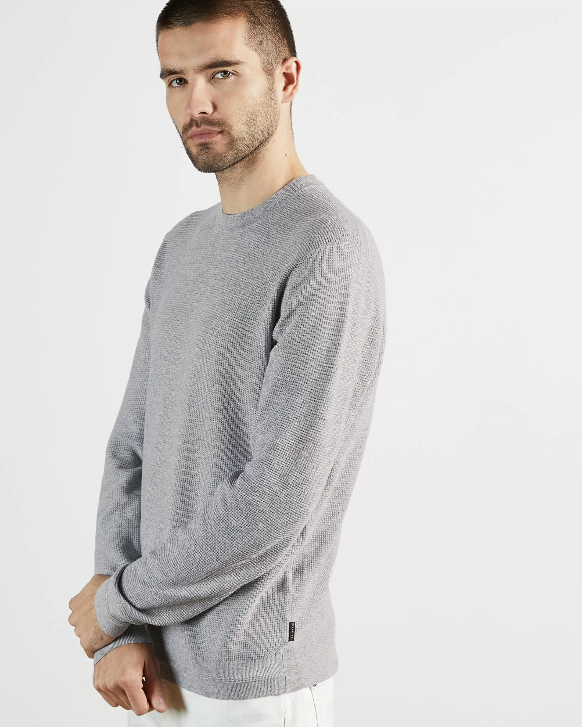 Jumpers & Knitwear^Ted Baker Staylay Grey-Marl