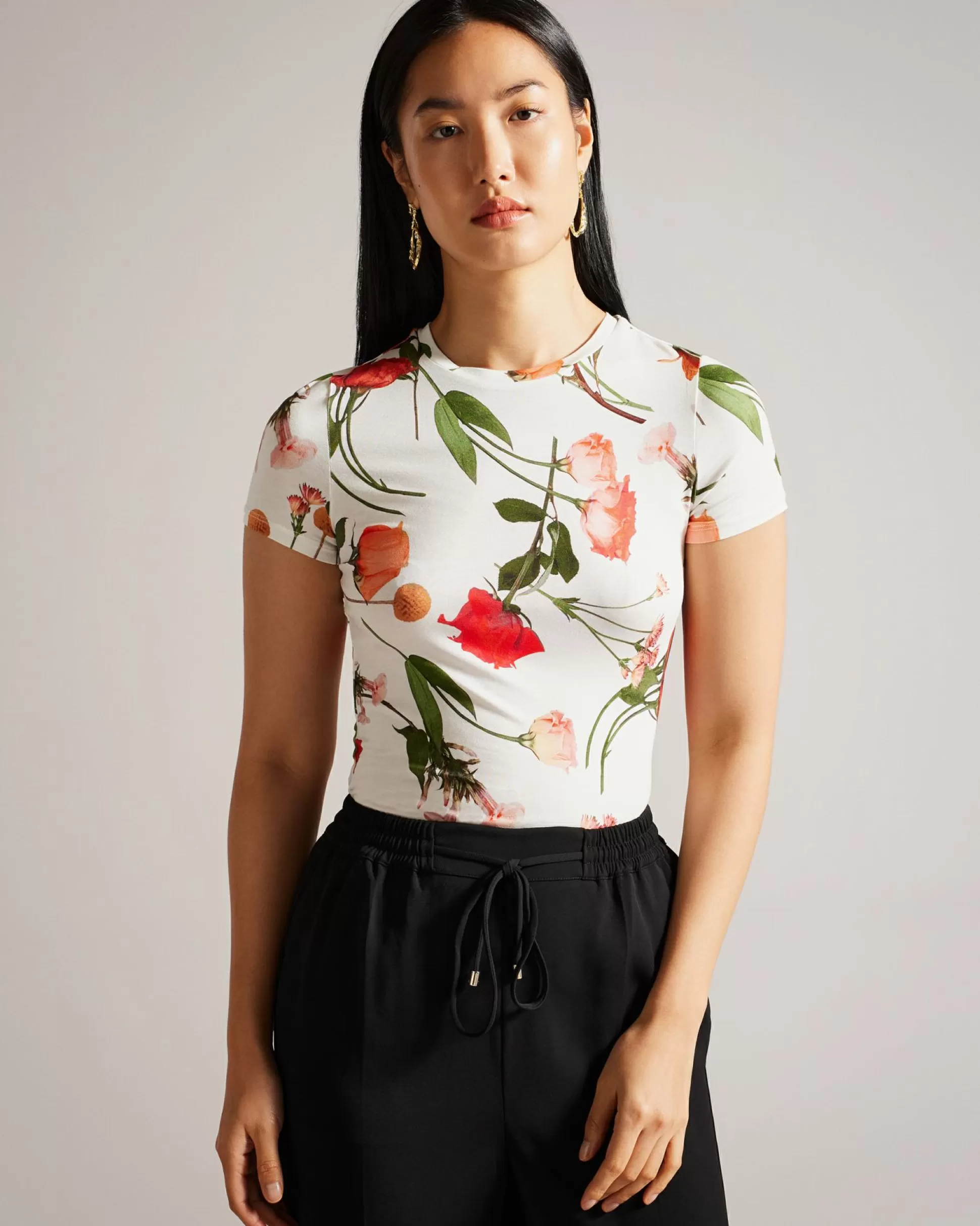 T-Shirts & Vests | Tops & Blouses^Ted Baker Treyya White