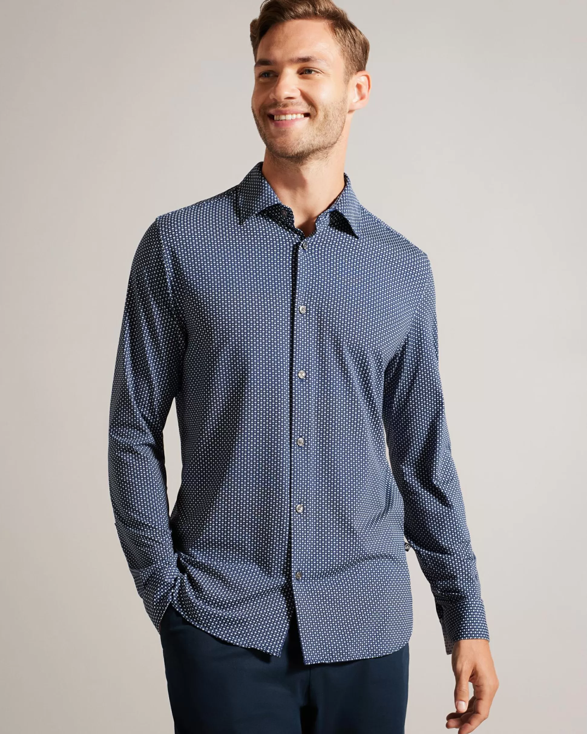 Shirts^Ted Baker Velino Navy