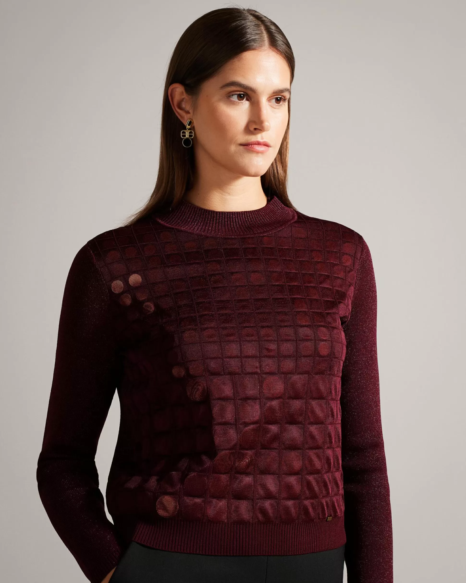 Jumpers & Cardigans^Ted Baker Yivonne Oxblood